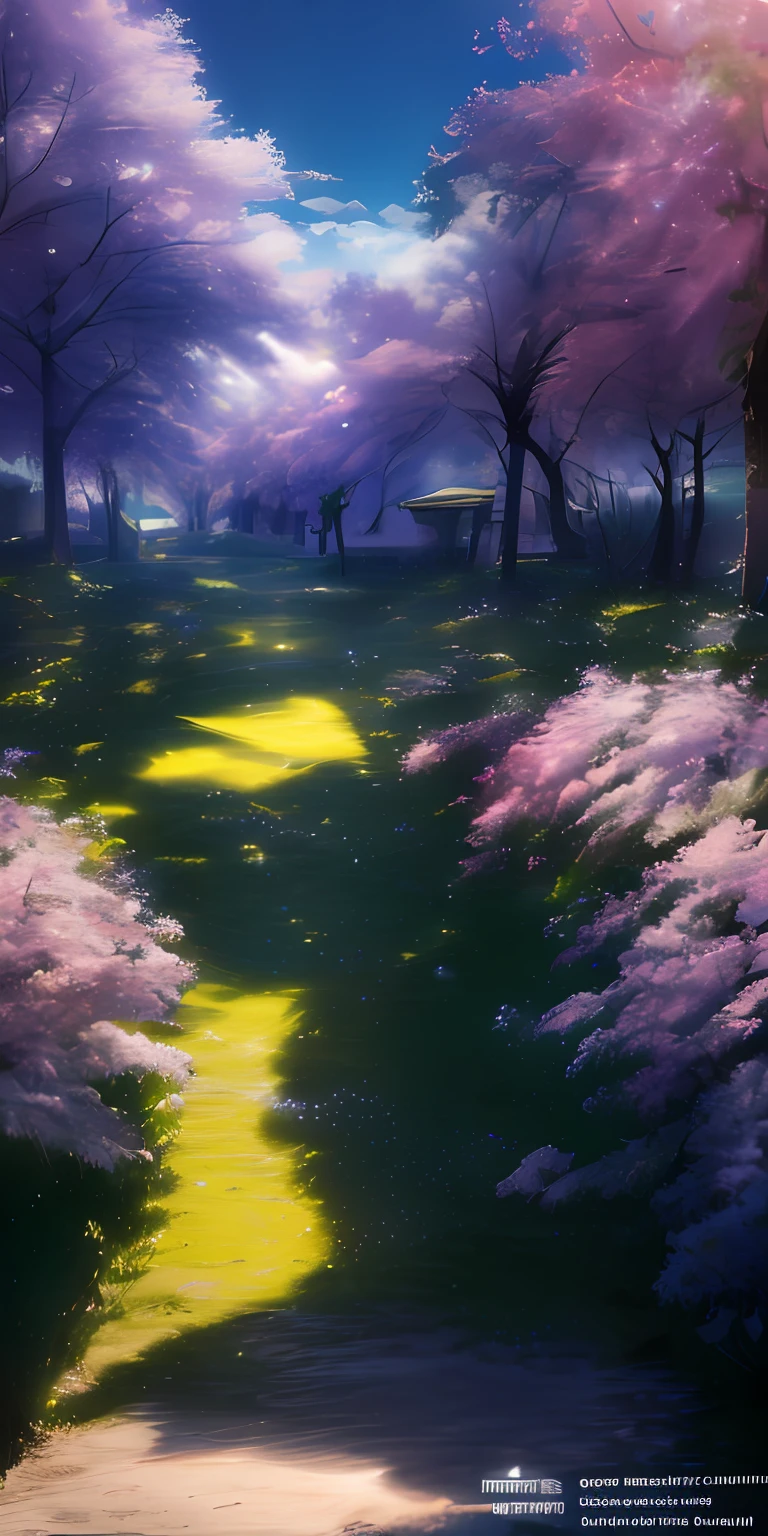 Masterpiece, best quality, (very detailed CG unity 8k wallpaper) (best quality), (best illustration), (best shadows) Nature', blue sea,delicate leaves petals of various colors falling in the air light Tracking, super detailed --v6