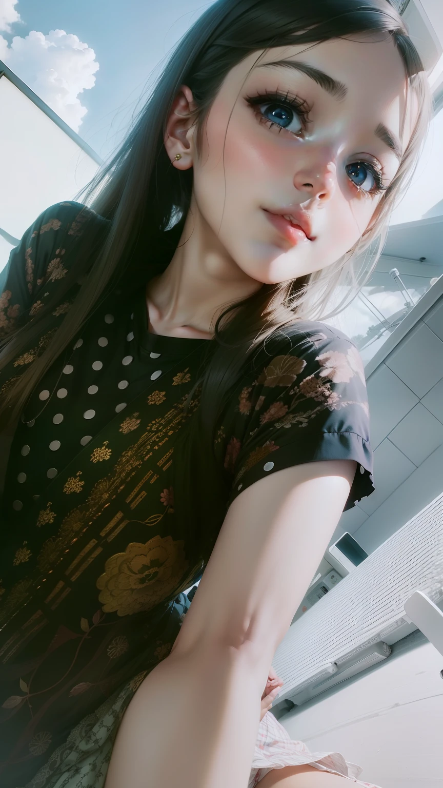 Beautiful girl anime girl with cute face