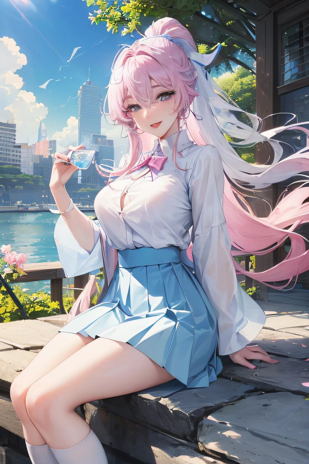 under the water，Official fine art，tmasterpiece，Sharp focus，，Delicate and beautiful hair and eyes and face，realisticlying，ultra - detailed，a beauty girl，blue-sky，Glowing white particles,(side-lighting:1.2),rays of sunshine,baiyun,Detailed clouds,Slender,Cute big breasts and big buttocks,Toothy laughter,((Laugh and open your eyes)),scenecy,Long straight hair, sexy facial expression, buliding, (Cityscape:1.7), Dynamic hair, Long straight hair, Delicate platinum-pink hair, glow blue eyes, (blue pleated shirt+white  skirt), Long white socks, paleskin, hair adornments, epic landscapes,deep in the night，I pushed open the door of the neighbor's aunt，She lay on the backrest chair，Secretly watch a small movie，Masterpiece, Best quality, A high resolution, Ah 4, long  white hair, Japanese clothes, Bare shoulders, white thighhighs, Hair ribbon, Large breasts, forest, standing, Cowboy shot,make，2 girls，tongue kissing，Breast-to-breast contact，2girls,(Lady:1.2), ((Extremely detailed face, Hair, skin, Eyes)), hdr, 4K, 16k, 32K, 64k, 128k, 256k, 512k, Asymmetrical balance, teas, FXAA, Anti – Aliasing, Intricate details, Fantastic, magic, Light rays, Ray traching, post-proces, eyeslashes, (eye shadows), eyes liner, mascara, Makeup, Yuri, (Thighs:0.8) NSFW, Dynamic Angle(Large breasts),tongue kissing,grabbing breast，Hanfu，High heels