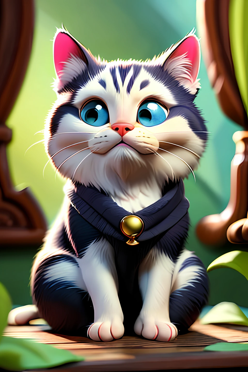 (best quality, masterpiece), The world's cutest cat