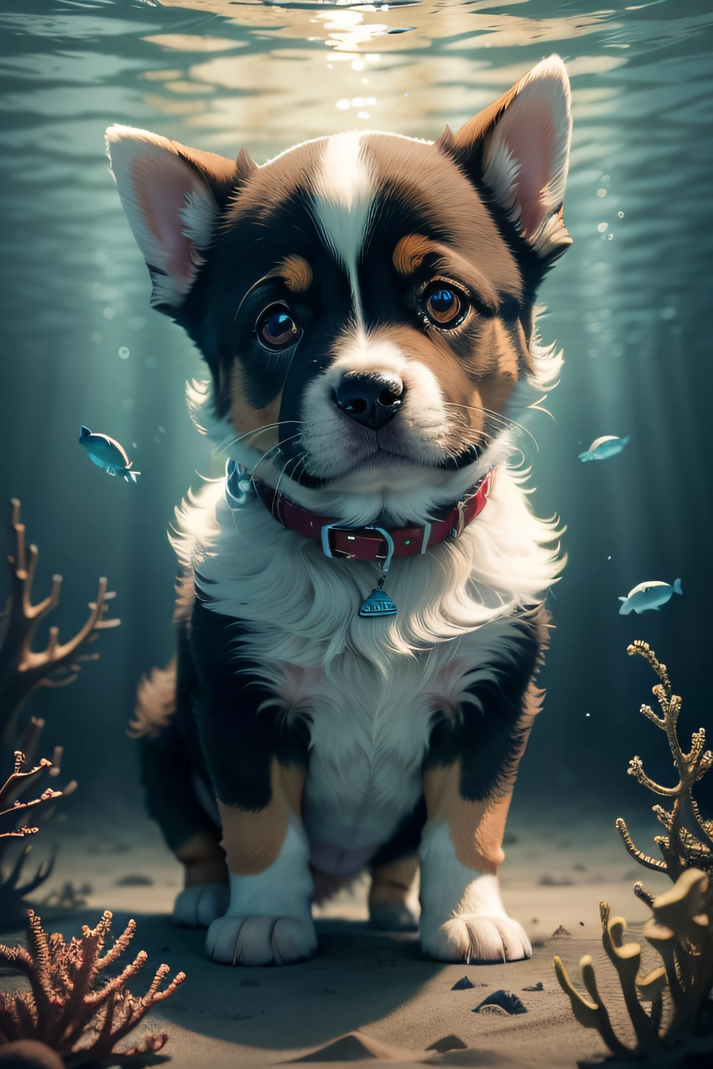 A puppy from the underwater world