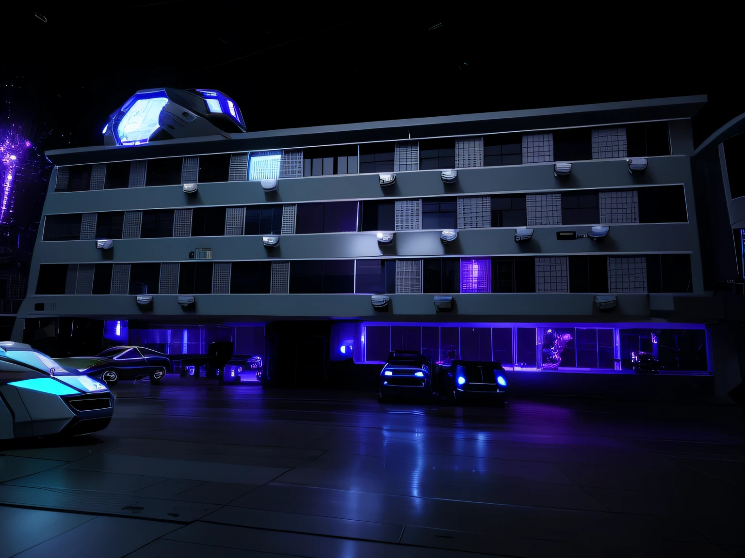 Future spaceship,cyber punk perssonage,Mecha and humans