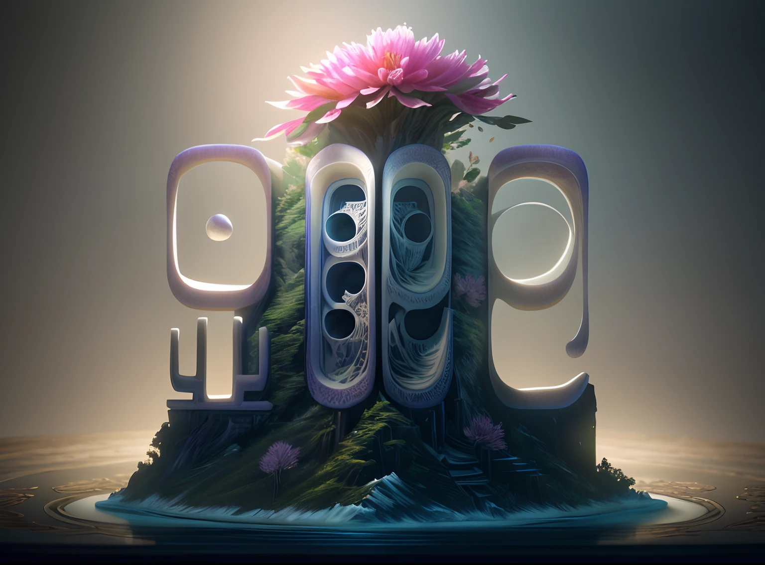 best quality, realistic, photorealistic,  ultra detailed, "Mountain of Flower and Fruit+Fairy+Chinese Architecture" highly detailed carving on "southern ice" porcelain,Ultra wide angle,Accent Lighting,Volumetric Lighting,backlighting, (detailed light),((an extremely delicate and beautiful)),dramatic_shadow,ray_tracing,hdr