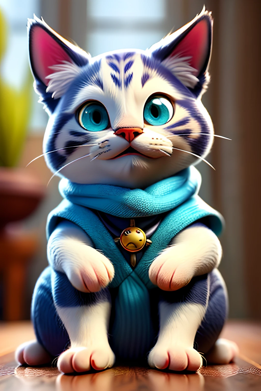 (best quality, masterpiece), The world's cutest cat