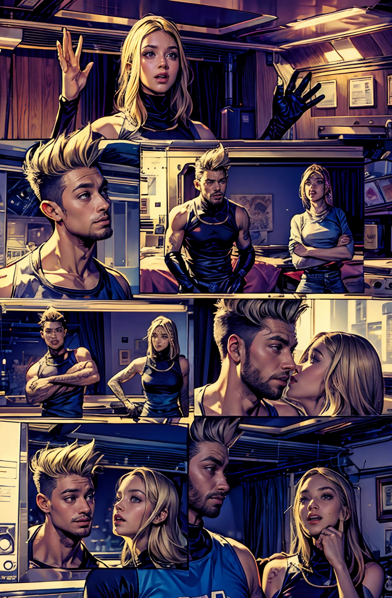 Full color comic page