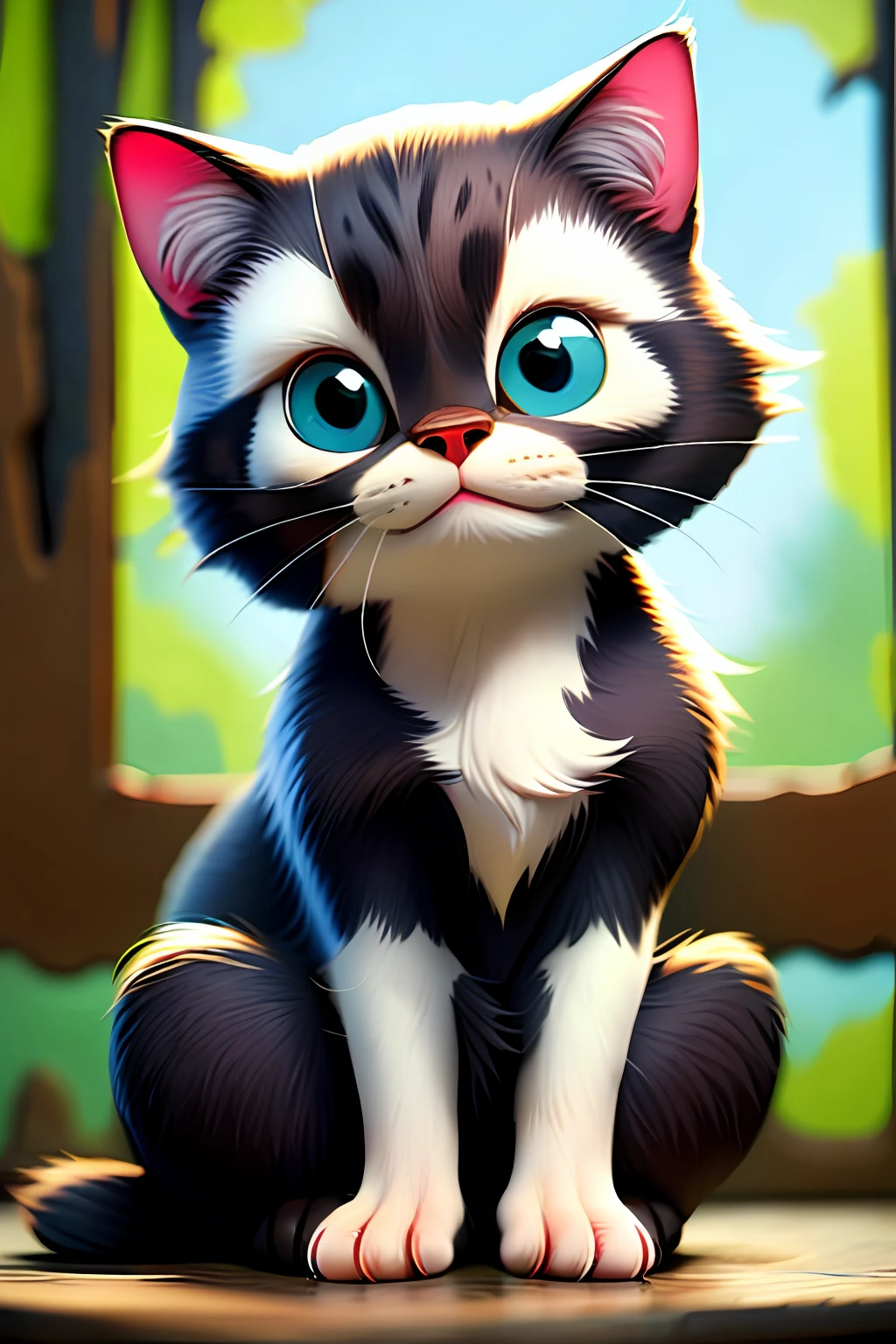 (best quality, masterpiece), The world's cutest cat