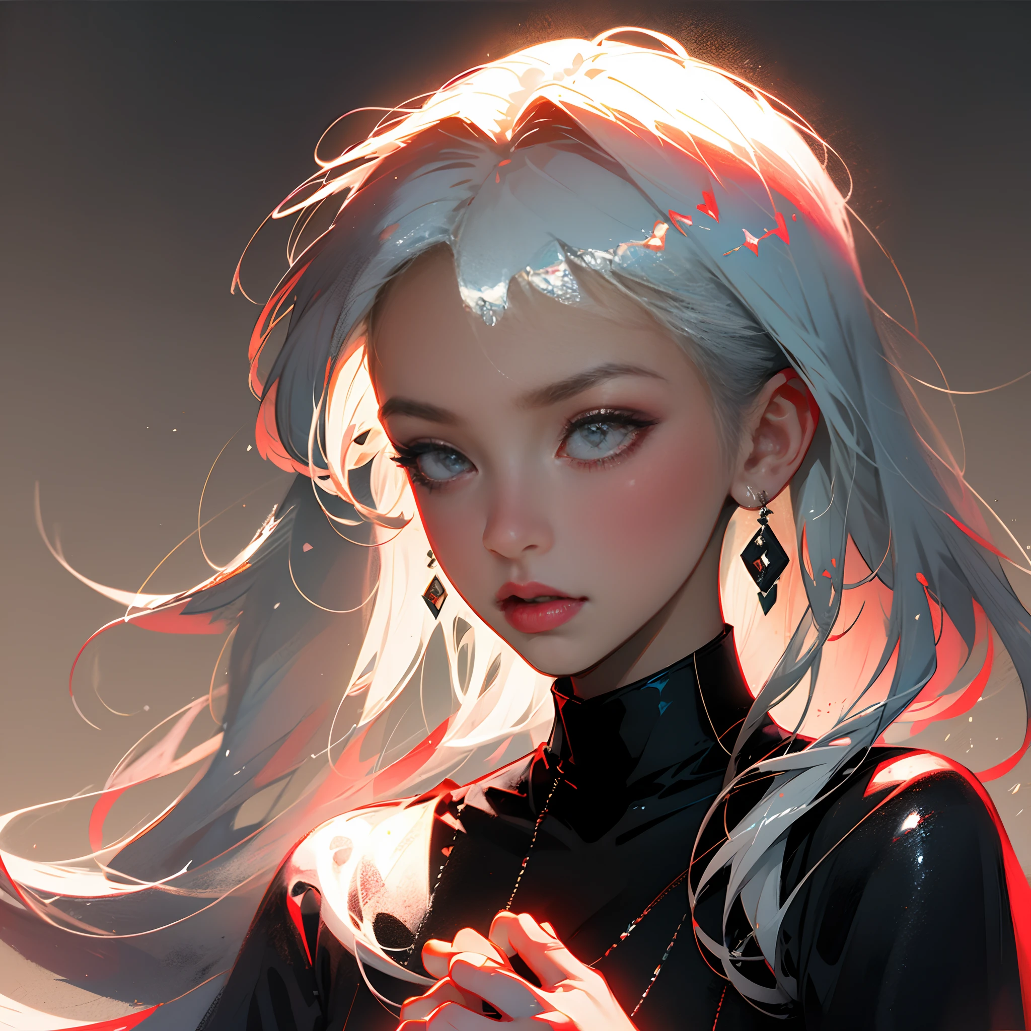 anime girl with white hair and black clothes posing naked, extremely detailed artgerm, detailed digital anime art, artgerm on artstation pixiv, guweiz on pixiv artstation, guweiz on artstation pixiv, fanart best artstation, :: rossdraws, trending on artstation pixiv, rossdraws 2. 5