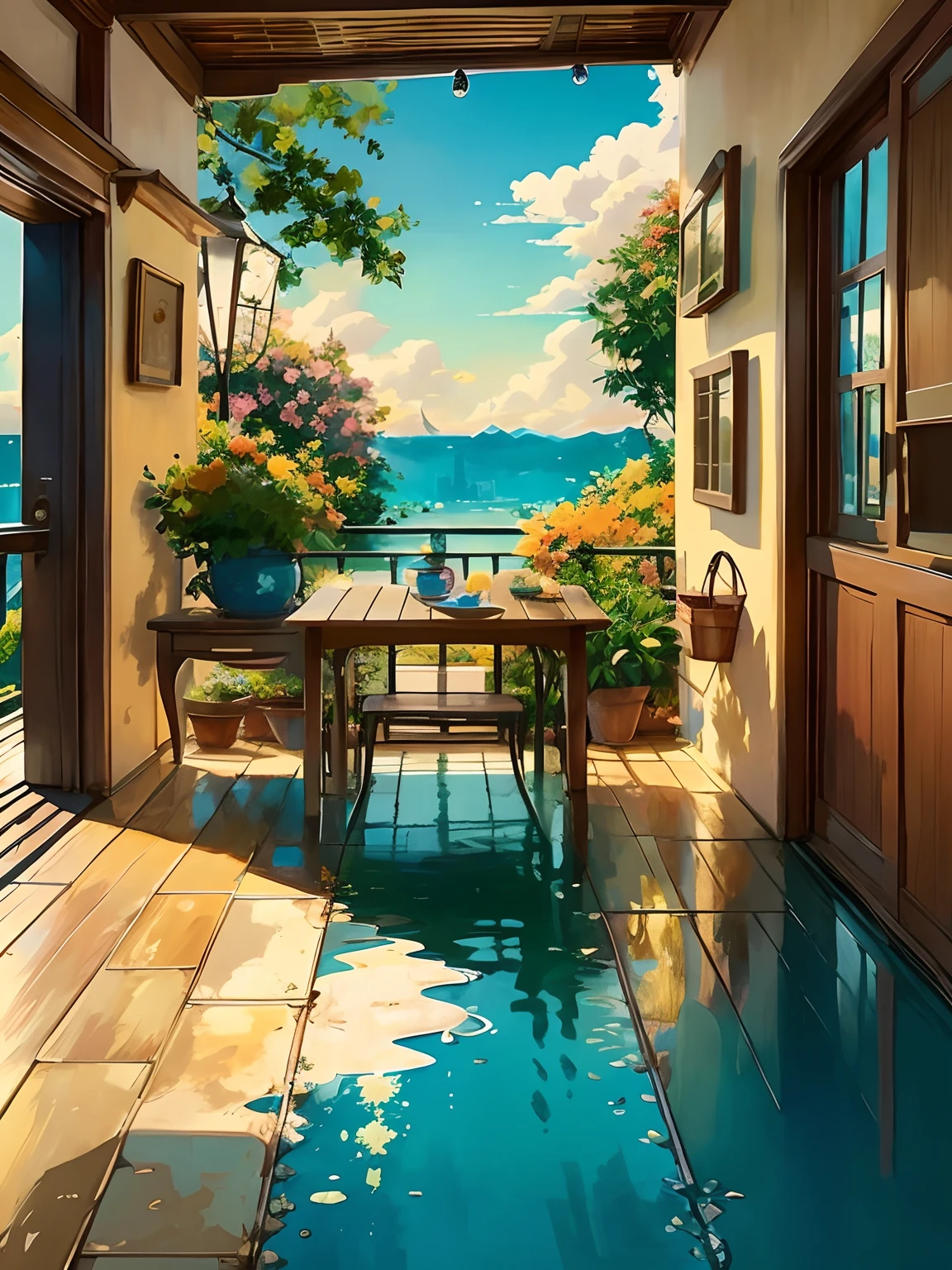 _ModelShoot style, (Extremely detailed Cg Unity 8K wallpaper), full-shot body photo of the most beautiful artwork in the world, magic castle, professional majestic impressionism oil painting by Waterhouse, John Constable, Ed Blinkey, atey ghailan, by Ghibli Studio, author:Jeremy Mann, Greg Manchess, Antonio Moro, trending on artstationh, trending on CGSociety, Intricate, High detail, Dramatic, makoto shinkai kyoto, trending on artstationh, trending on CGSociety