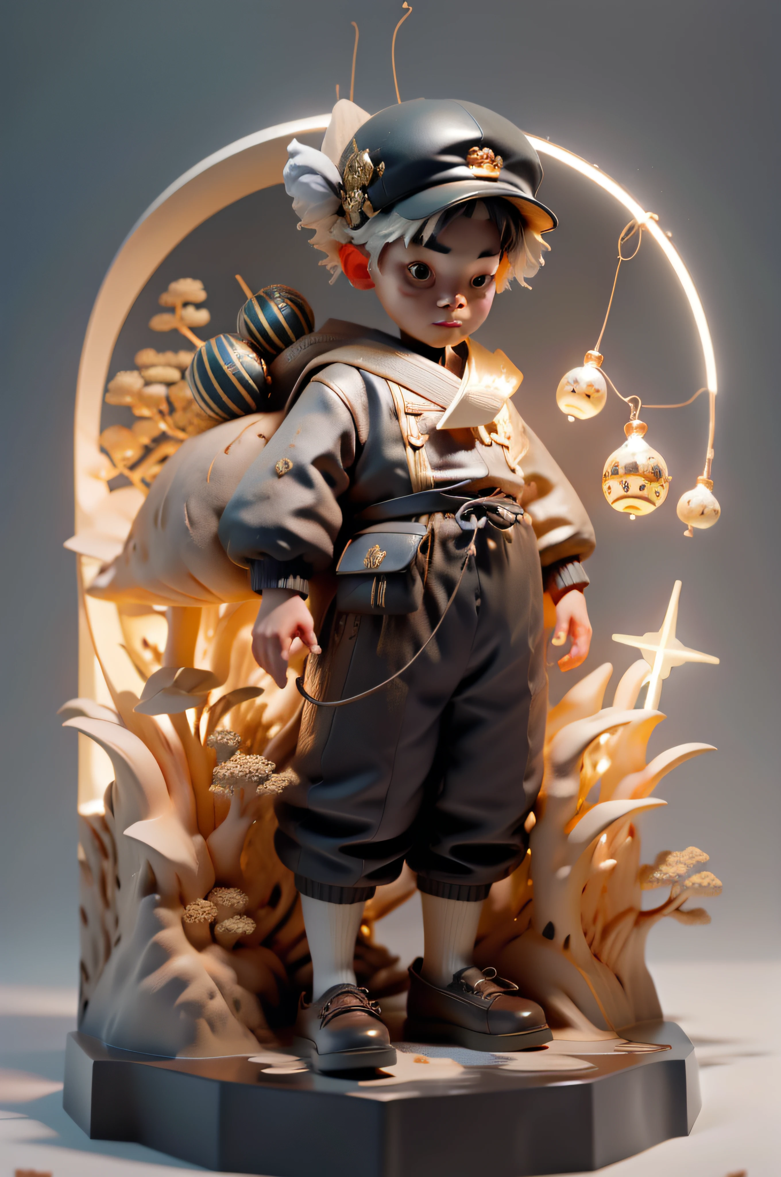 nautical mile,fish flocks, The corals, The fish,Confectionery,building blocks,,二重まぶた,Big eyes of the water spirit,A boy's face poked his head out of the fish,(Highest image quality), (The work of the master), (Hyper-detailing), (eye detailed: 1.0), (light flare lens: 1.0), (filmposter: 1.0), (unwind, downy :1.2), (Light beauty details:1.0),(ssmile:1.0)