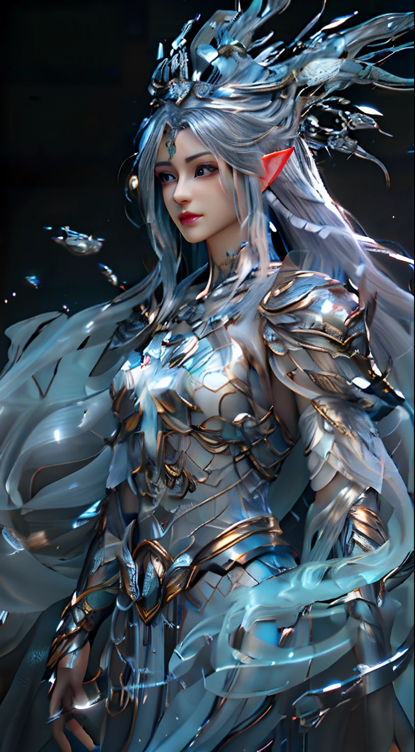 Golden Yellow, 3d Rendered Character Art 8K, Beautiful Fantasy Queen, 8k High Quality Detailed Art, Beautiful and Elegant Elf Queen, Realistic Anime Girl Rendering, (((Beautiful Fantasy Queen)), Smooth Anime CG Art, Beautiful Elf Princess, 3d Anime Realistic, 8K Portrait Rendering