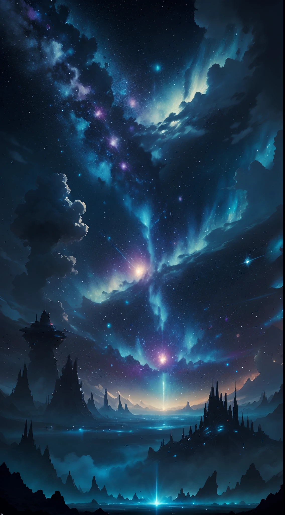 [Neo Universe Universe-Naut] Starry sky, cinematic angle, superb view