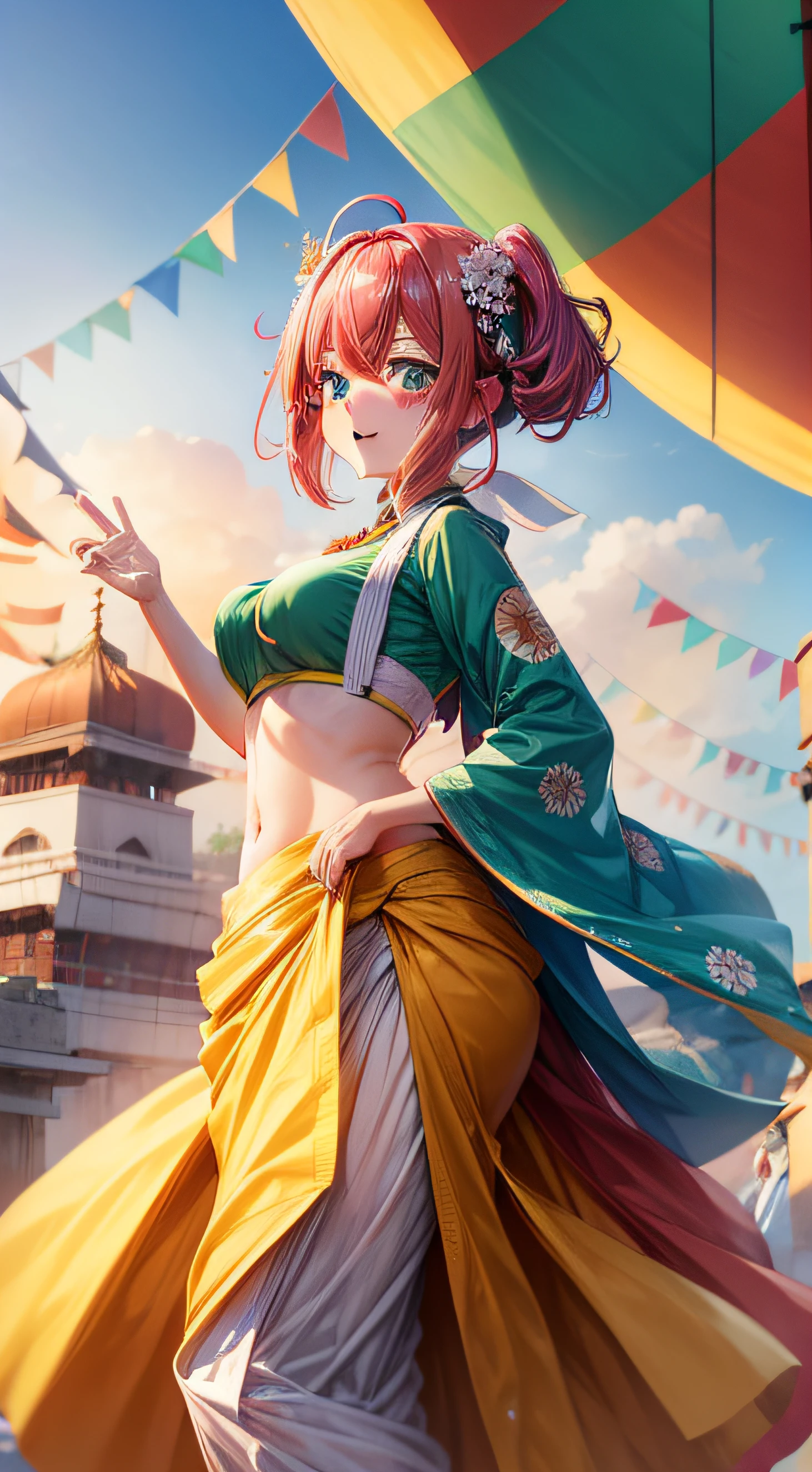 ((woman,huge breasts, (huge breasts:1.8),とても唇が赤いhuge breastsを強調,big ass,thin waist,long legs,green eyes立っている)) 8k((((anime style))))8k(((((anime style)green eyes)))) 8k((Standing at the station))8k((Waiting for a train at the station))8k((early morning))8k((beautiful woman))8k(Good at drawing faces)((学生blazer15歳学生服 緑のネクタイ, blazer, pleated skirt))8k(((((spring,cherry blossoms,The wind is blowing,the skirt is turned up,cherry blossomsが散っている:1.3)))))