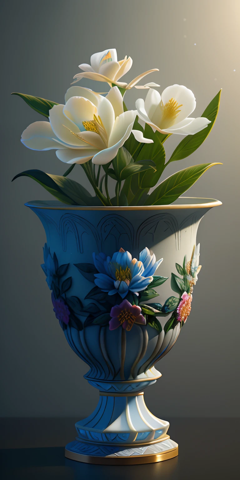best quality, realistic, photorealistic, ultra detailed, "Mountain of Flower and Fruit+Fairy+Chinese Architecture" highly detailed carving on "southern ice" porcelain,Ultra wide angle,Accent Lighting,Volumetric Lighting,backlighting, (detailed light),((an extremely delicate and beautiful)),dramatic_shadow,ray_tracing,hdr
