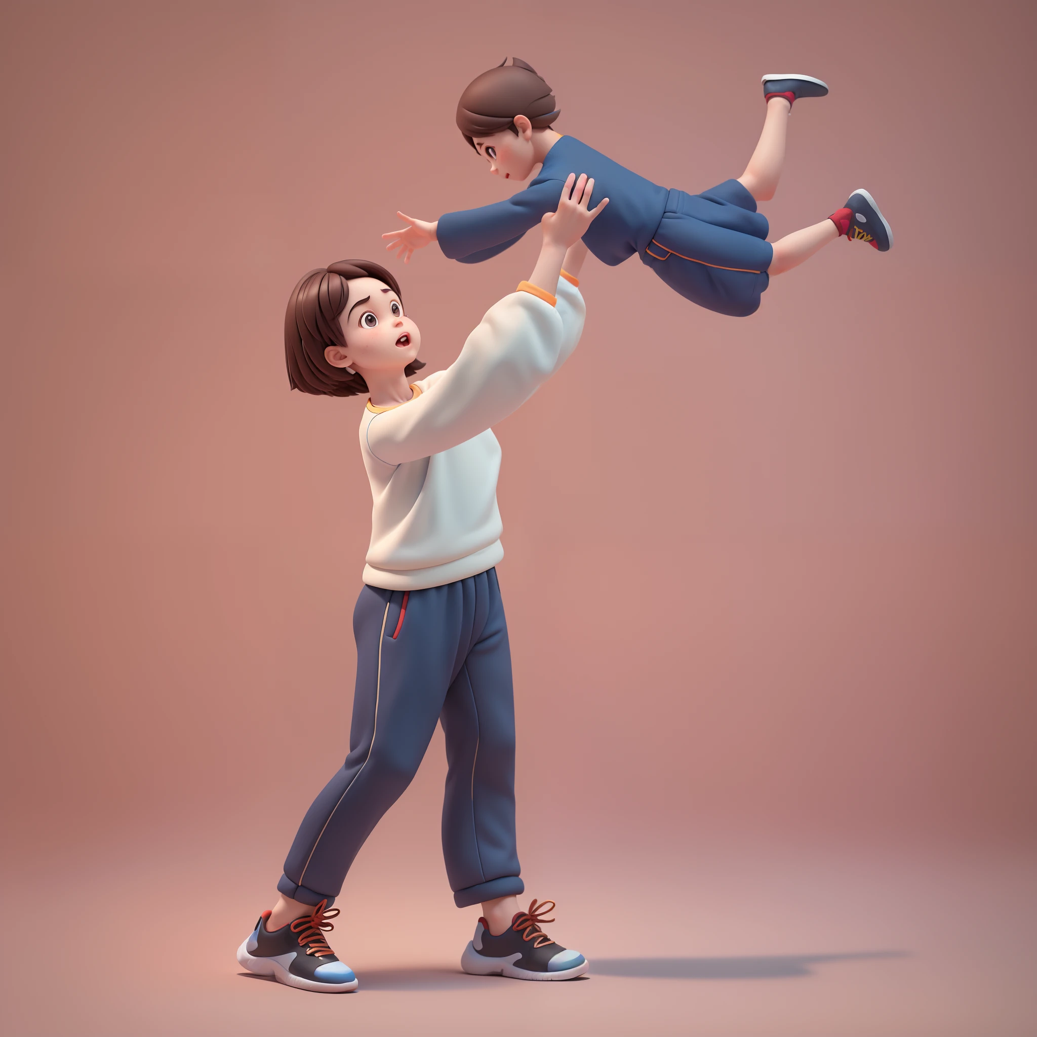 (Pixar 1.23 style) 1 boy ((upper body front, bust shot)), solo, cute ???, brunette, pretty tracksuit, boy, korean child, playground, ((masterpiece, highest quality)), (composite lighting)