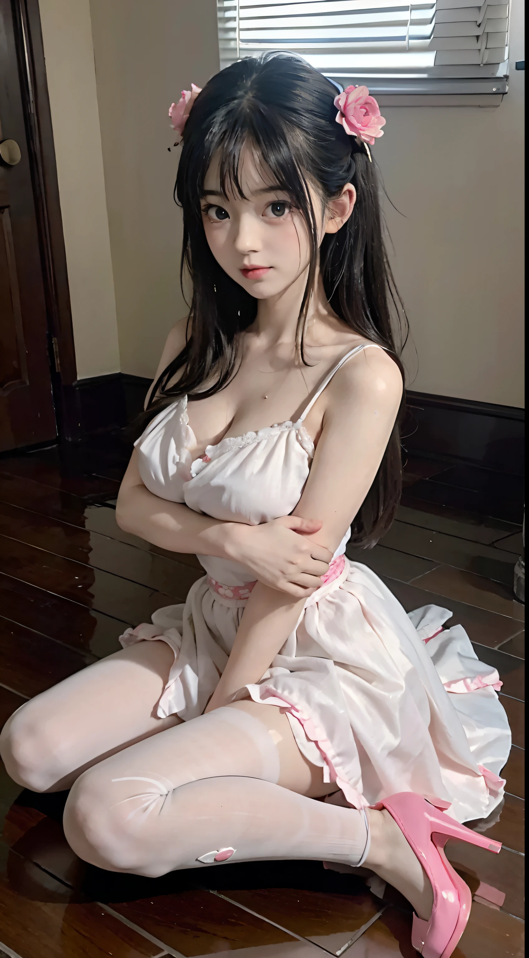 ( nsfw,Furry, japan girl),(Best quality,A high resolution,Ultra-detailed,Realistic:1.37),Beautiful detailed eyes,beautiful detailed lips,Extremely detailed eyes and face,long eyelasher,with its soft fur,black hair,Natural sunlight,bedroom,Pastel colors,Peaceful atmosphere,Warm and comfortable environment,Vibrant colors,Playful expression, A lustful expression ,Sparkling eyes,long hair,(spread reg, beautiful vaginal:1.3),Delicate embroidery,Lovely collar,Petite figure,Clever rendering,Fantastical Atmosphere,Dainty hands+the bow,Small proportions,graceful movements,Innocent charm,whimsical details,mesmerizing backdrop, Dreamy lighting, Artistic composition