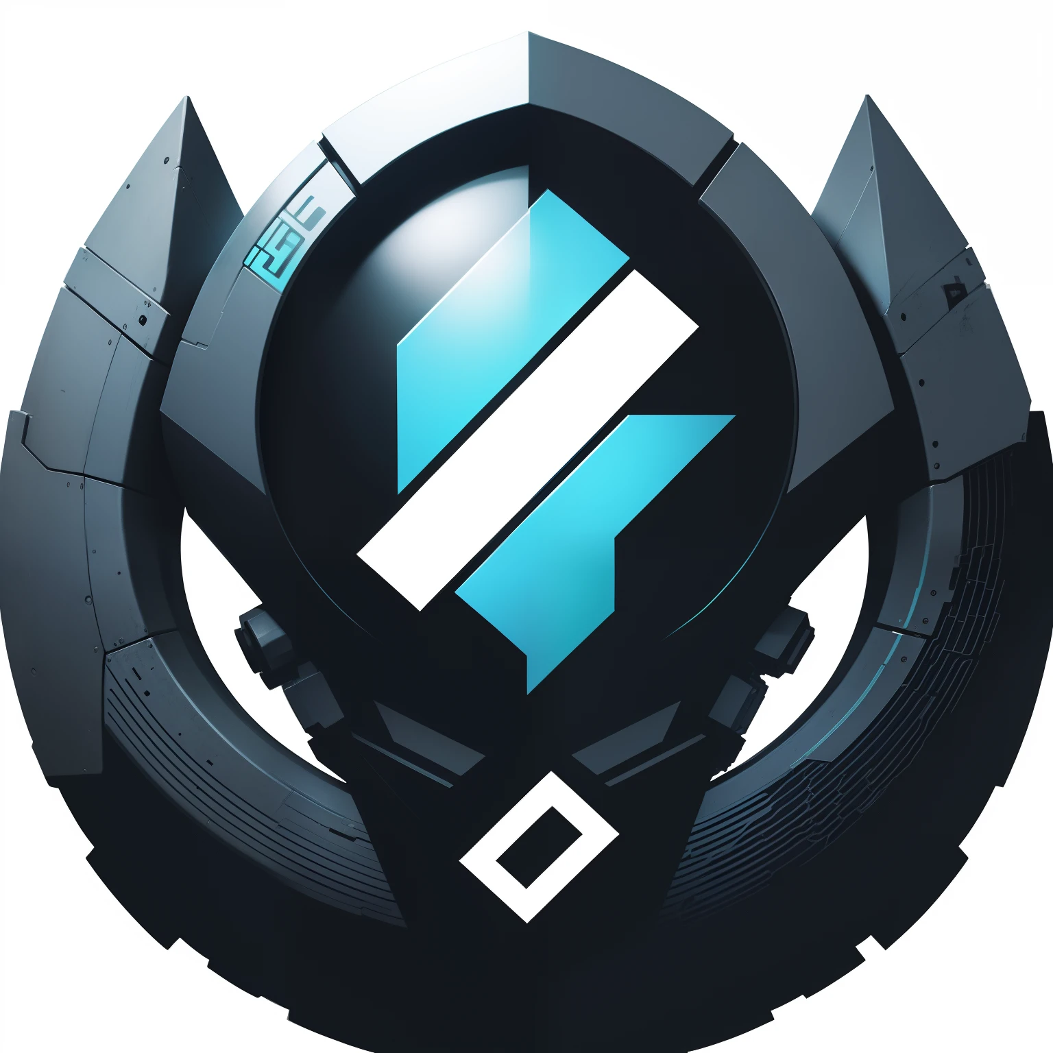 Zhirong Mecha Company logo design: Simplicity Line Depiction Smart Mecha Cyberpunk Style Flattening Abstract Graphic Elements Graphic Design Geometric Lines Large area of white space.