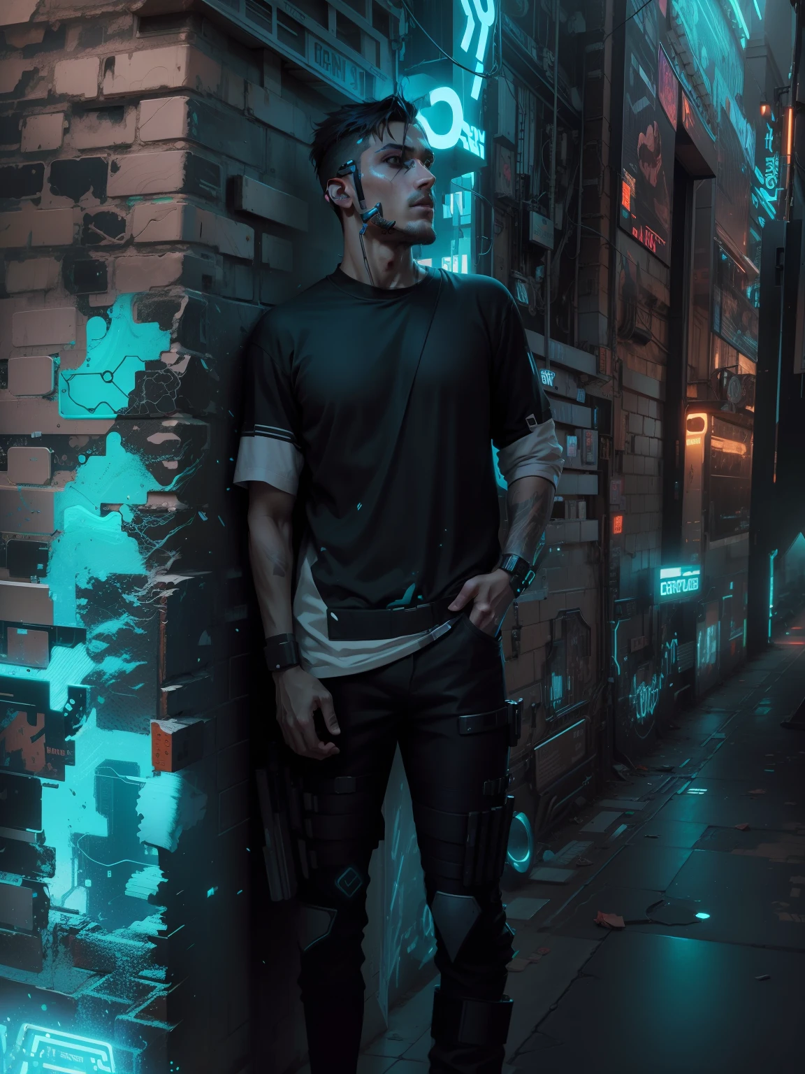 Change background cyberpunk handsome boy,realstick face,8k,ultrarealstic,