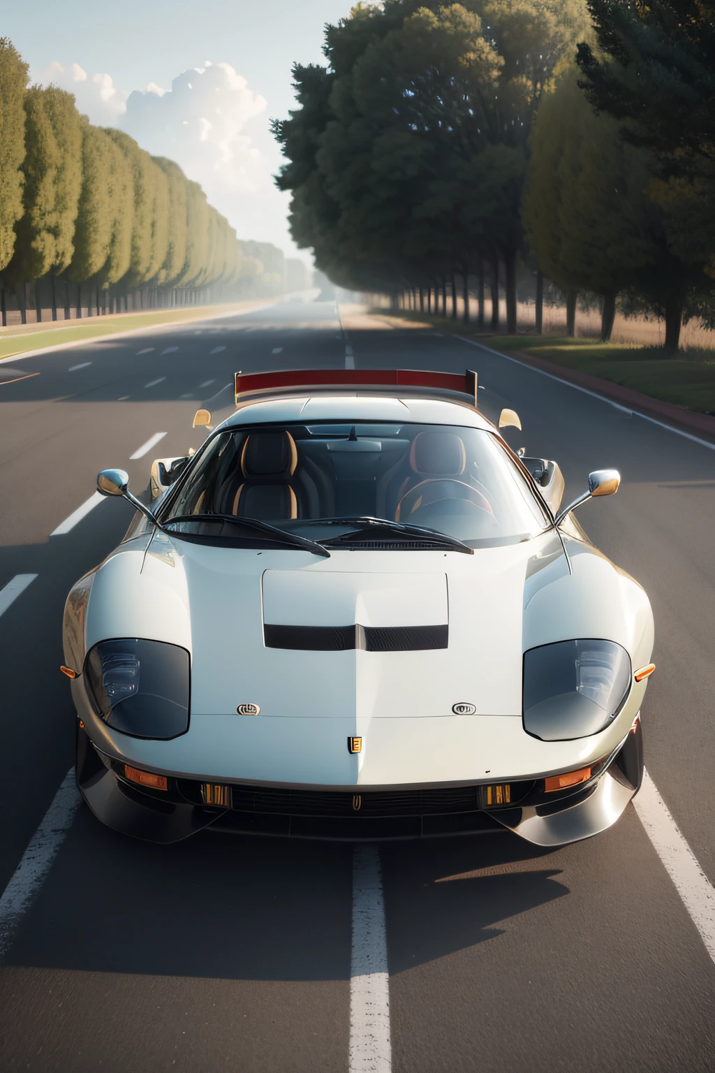 BFerrari Daytona SP3 Side vision white background super delicate、8K、HDR、octaneratingrendering （highdetailskin：1.2）， 8K  UHD