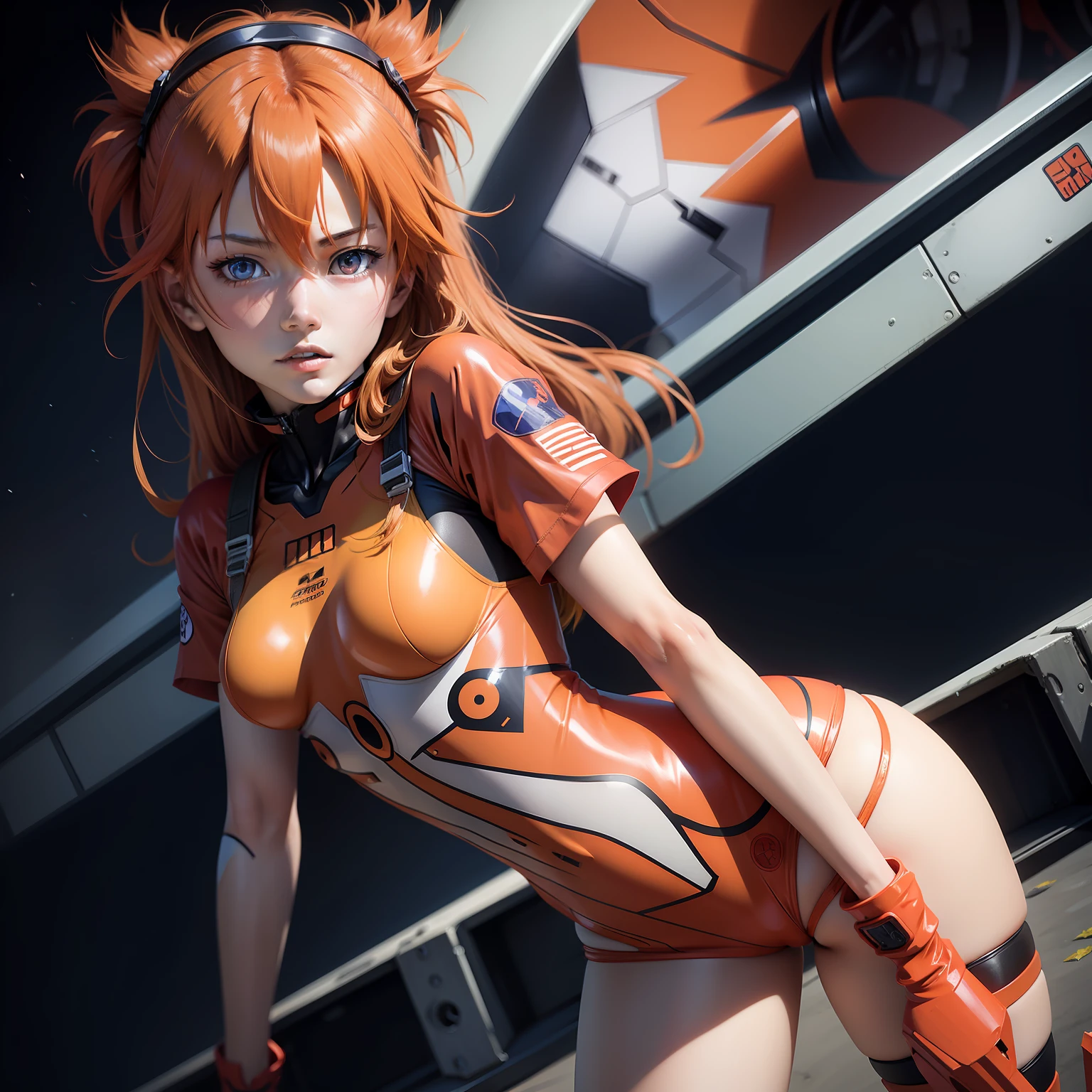 Asuka in Evangelion