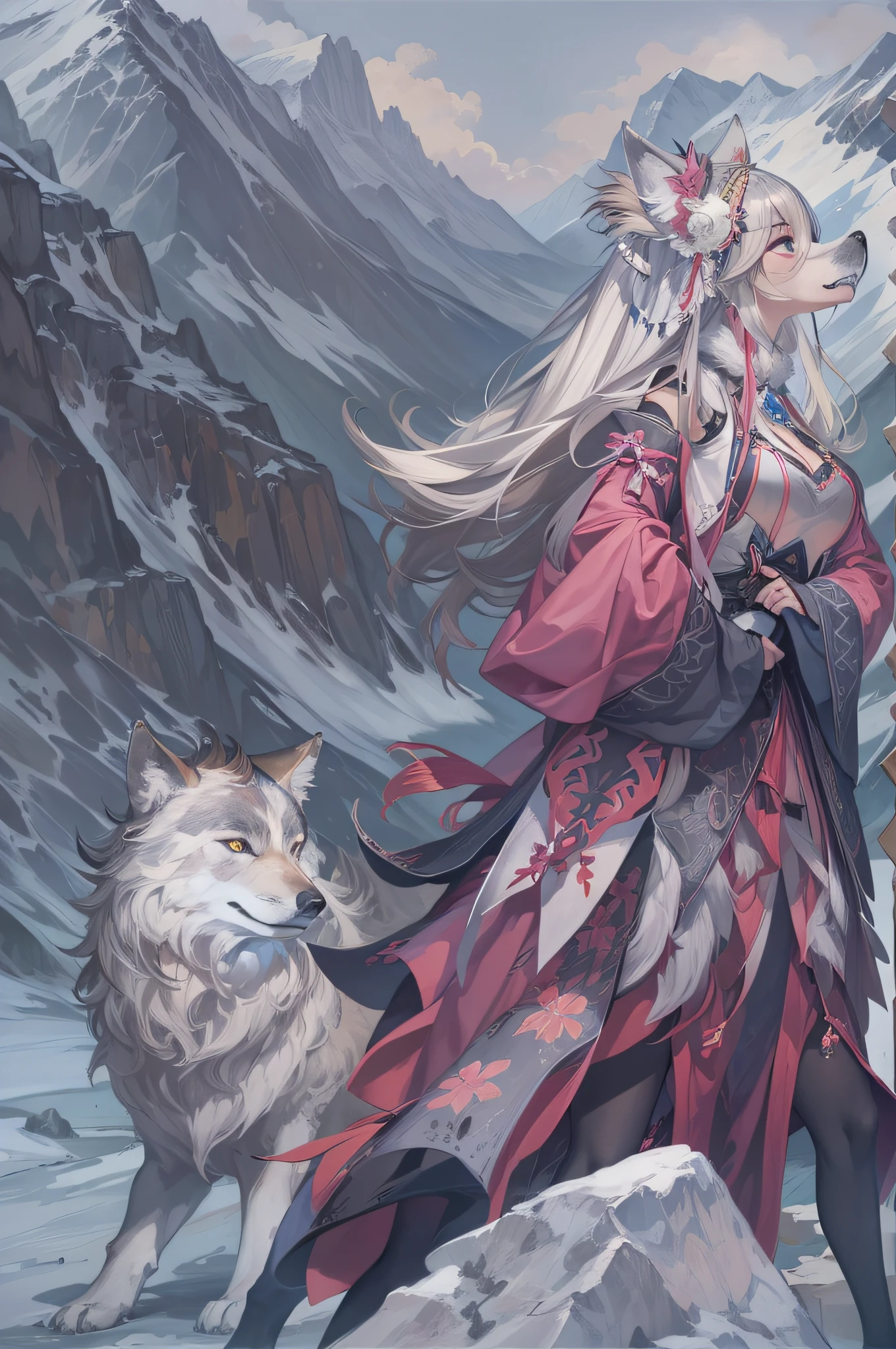 in mountains、Wolf Maiden、Follow