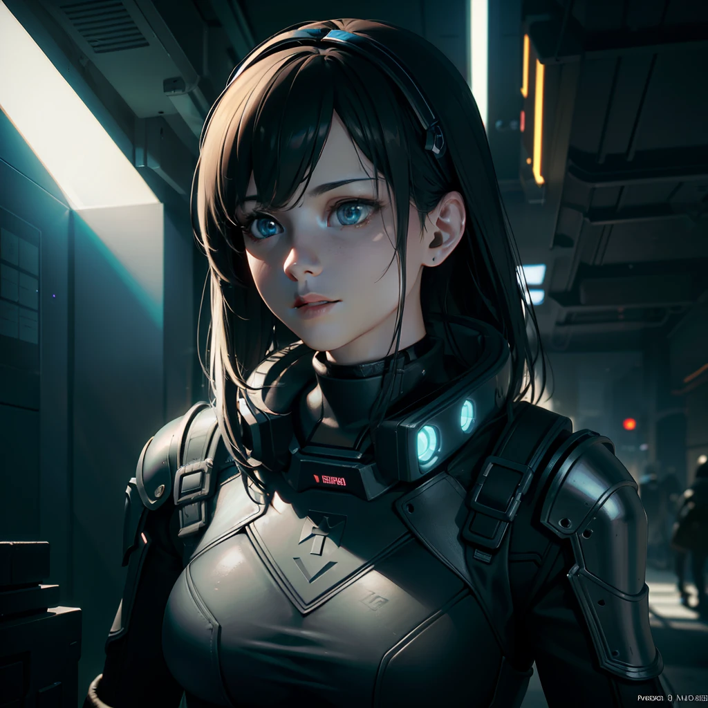 ((Best quality)), ((masterpiece)), (detailed:1.4), 3D, an image of a beautiful cyberpunk female,HDR (High Dynamic Range),Ray Tracing,NVIDIA RTX,Super-Resolution,Unreal 5,Subsurface scattering,PBR Texturing,Post-processing,Anisotropic Filtering,Depth-of-field,Maximum clarity and sharpness,Multi-layered textures,Albedo and Specular maps,Surface shading,Accurate simulation of light-material interaction,Perfect proportions,Octane Render,Two-tone lighting,Wide aperture,Low ISO,White balance,Rule of thirds,8K RAW,