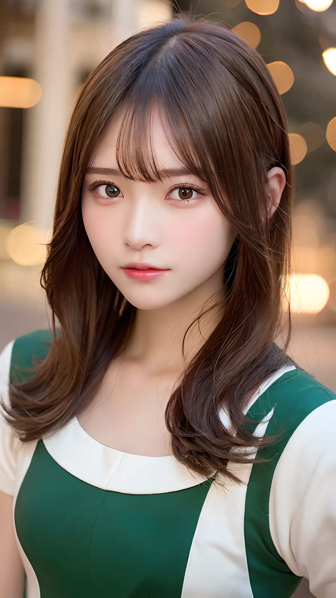 ((Best Quality, 8K, masutepiece: 1.3)), Character Miya Mobile Legends: Bang Bang , Sharp Focus: 1.2, Cute beautiful woman with perfect body: 1.4, Highly detailed face and skin texture, Natural skin without makeup, Detailed eyes, Christmas Girl, Realistic, Ultra Detail