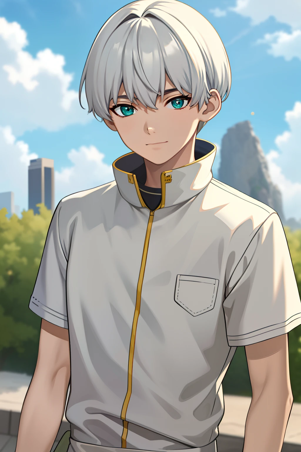 Masterpiece, Best quality, High quality, 1boy, Solo, Male focus, view the viewer, Upper body, saionji_ukyou