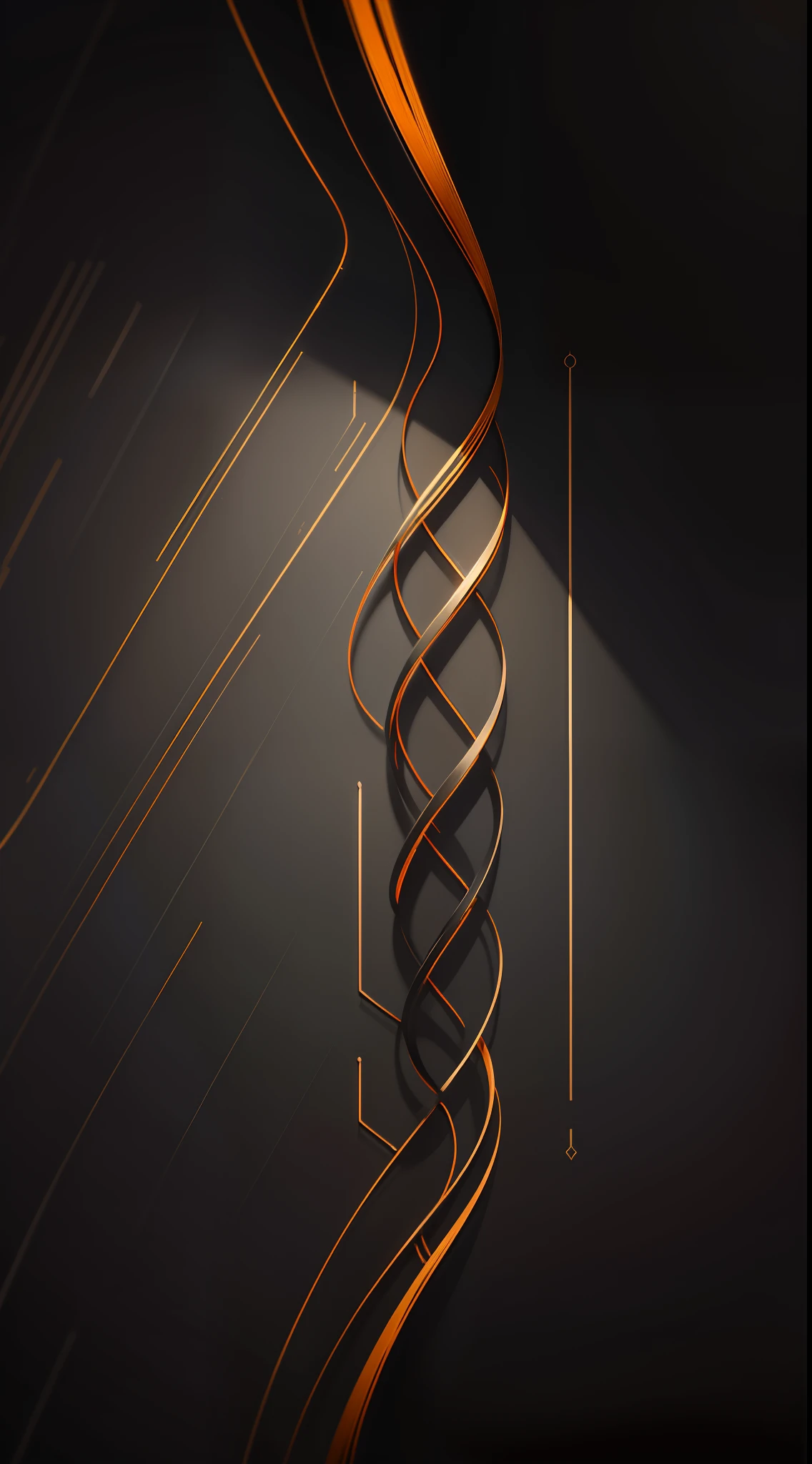 Black gold wire line texture,There is no light,Bump picture,elegant,Simple atmosphere,There are very few lines,Tiled the picture,Interlaced,Vague,Color dangle,The lines interlace regularly,Light texture,planar,Overall coordination,Black-orange tones,Realisticstyle,Steady,HD picture