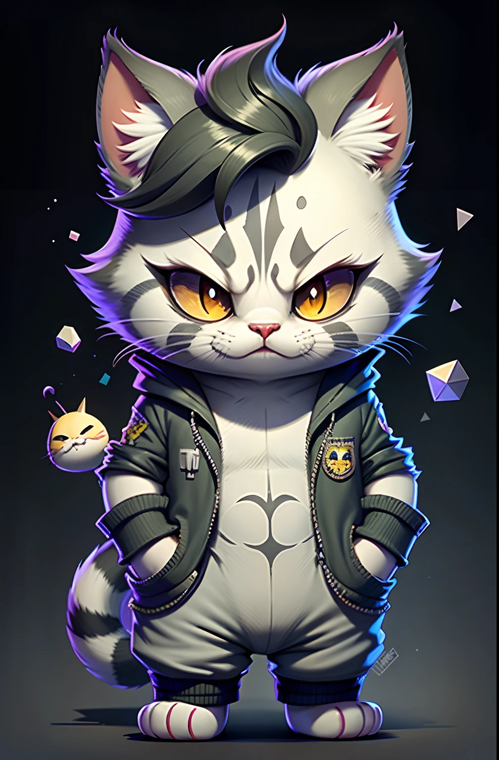 C4tt4stic, The Joker, Cats,kawaii,greys frontage Know