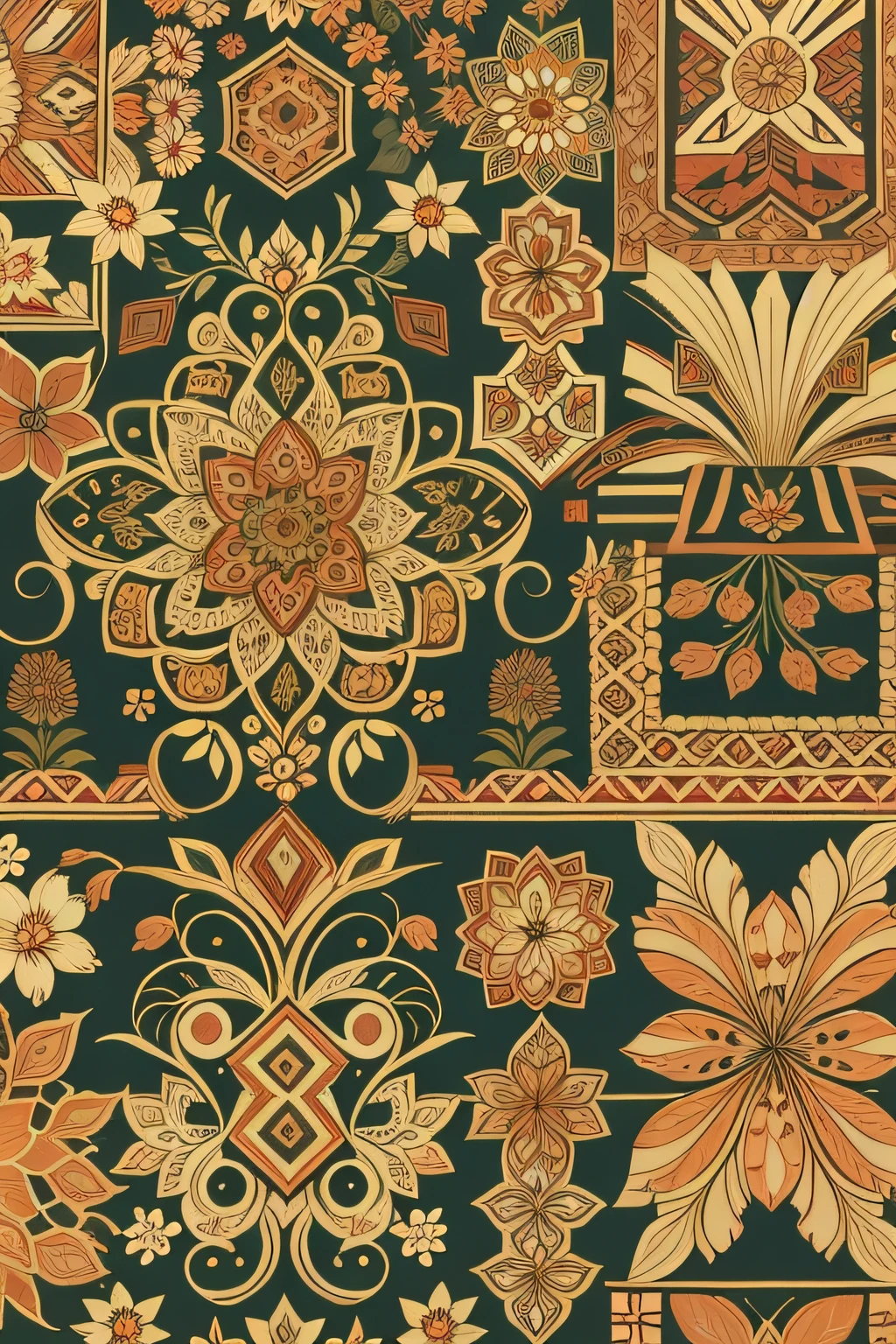 Indonesian decorative pattern