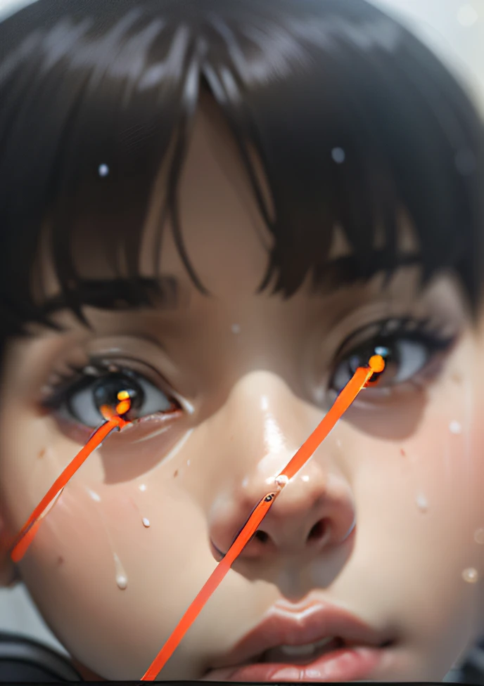 1girl, solo, white polo shirt, white sneakers, tennis wear, white miniskirt, masterpiece, best quality, realistic, hyper-detailed, (shiny skin, sweaty:1.4), absurd, looking at viewer, short black hair, brown eyes, slender, dynamic lighting, high resolution, sharp focus, depth of field, detailed eyes, sharp pupils, realistic pupils, (small breasts:1.6), (thick thighs:1.0), outdoor, sky