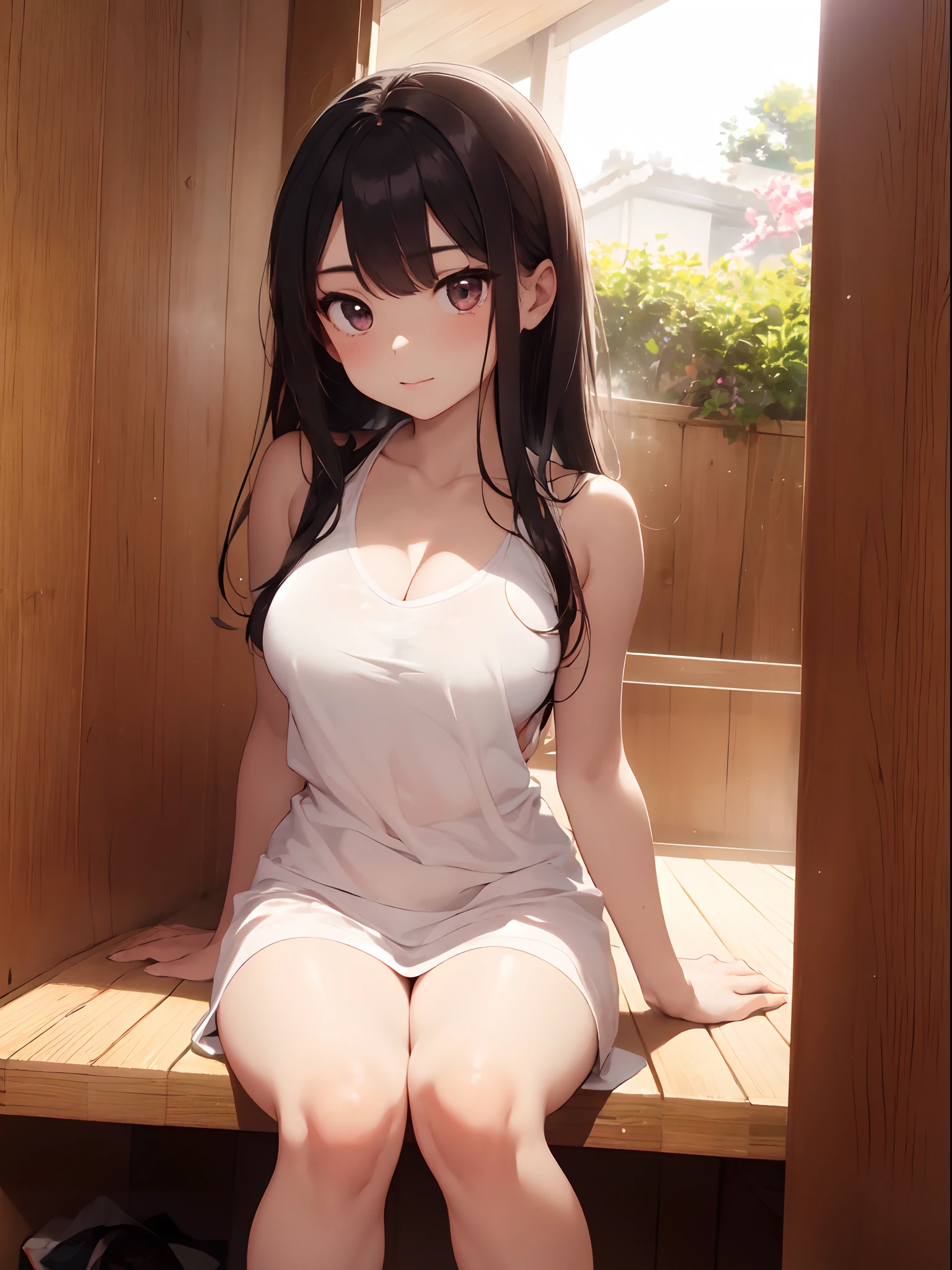 arafed asian woman in a white towel sitting in a sauna, gorgeous young korean woman, beautiful south korean woman, beautiful young korean woman, korean girl, korean woman, beautiful asian girl, beautiful asian woman, jaeyeon nam, gorgeous chinese model, heonhwa choe, hot with shining sun, hwang se - on, beautiful young asian woman