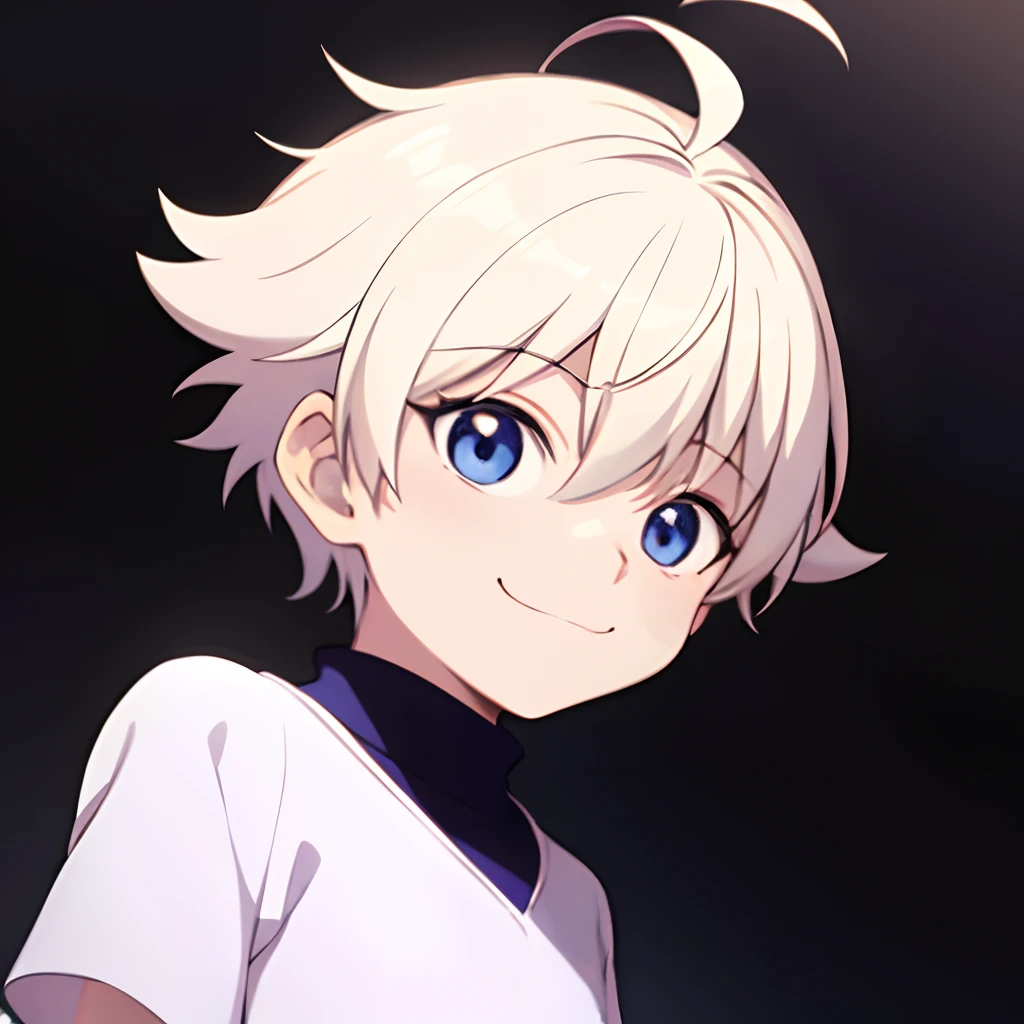 masterpiece, best quality, 1boy, smail, tiny, sticker, cute,background minimal