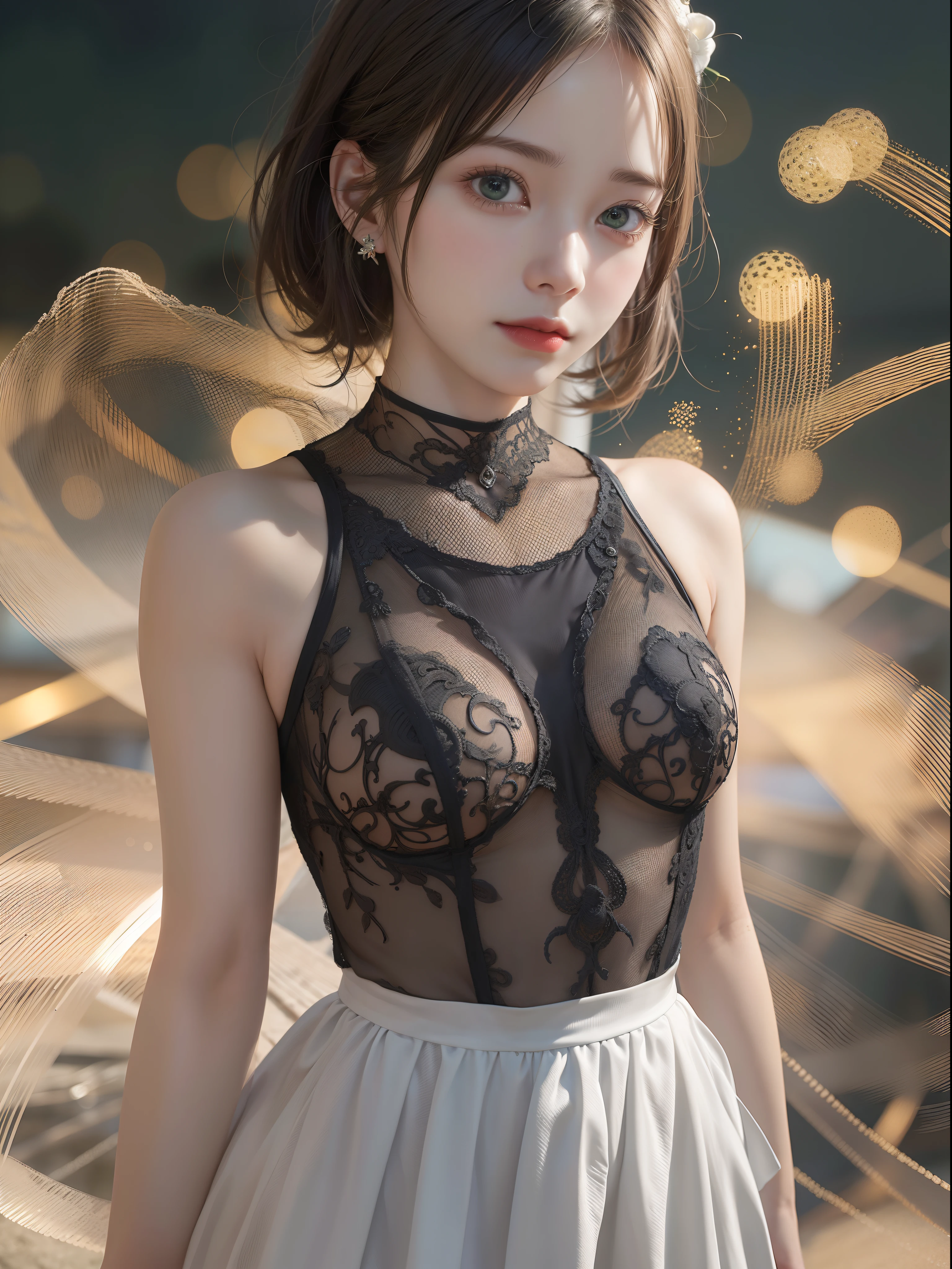 UHD, retina, masterpiece, ccurate, anatomically correct, textured skin, 
super detail, high details, high quality, best quality, highres, 8k, 
( photorealistic ), symmetrical, ( Bokeh photos ), cinematic light,

model, 1girl, 1face,
in beach, sunlight, { daytime | },
{ various pose |  },
{ full body shot:1.2 | full body shot:1.8 }
{ standing | }
extremely tense and dramatic pictures, the moving visual effects,

( smaller chest:1.1 ), ( small butt:1.4 ),
{ bob cut | half updo },
( highly detail face:1.2 ), green eyes,
{ smile | serious }, 18 years old,
{ white sundress |  },