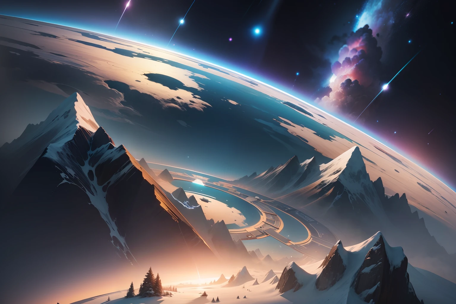 High quality, Time and space,、animations, landscape