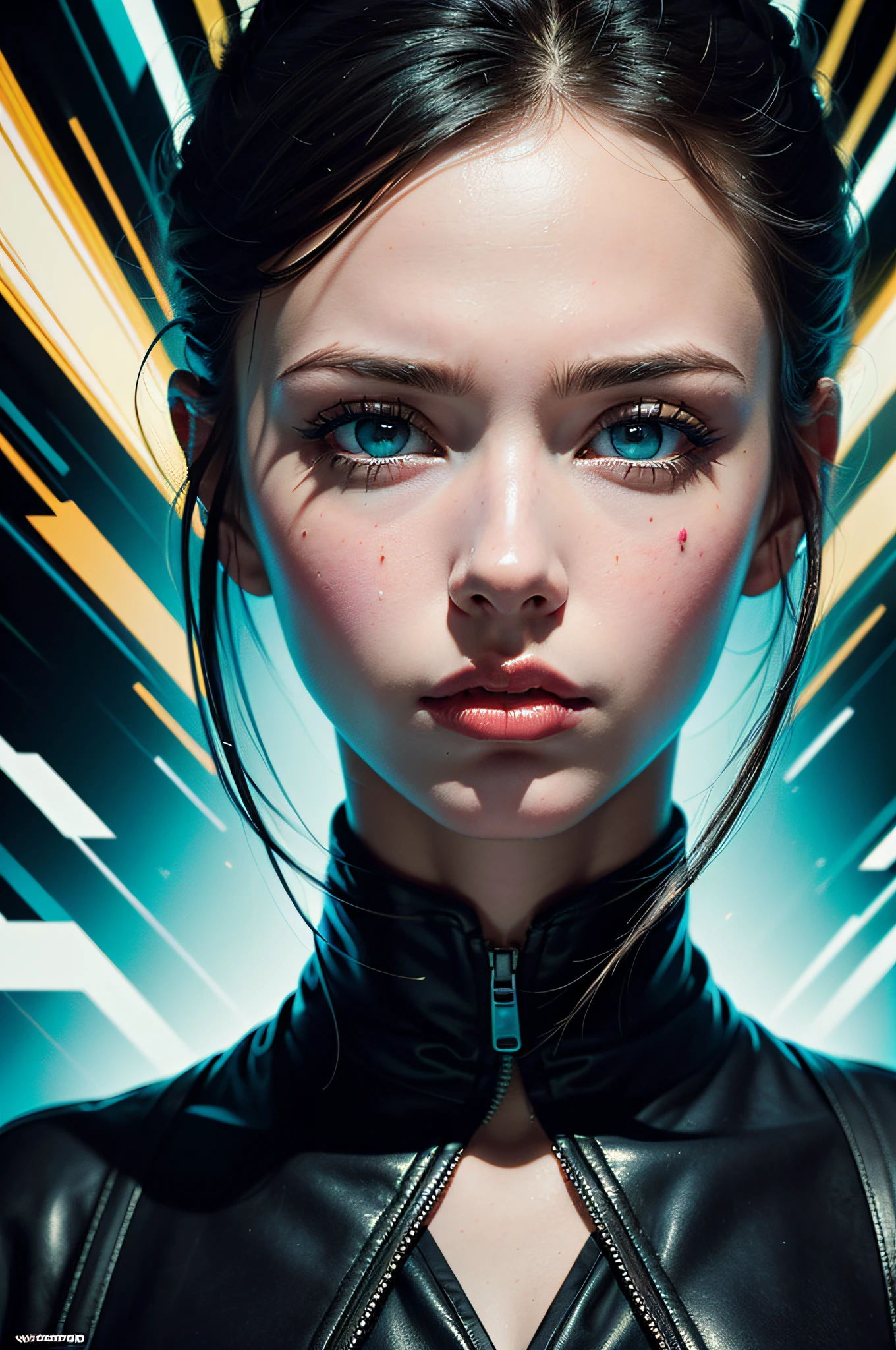 best quality, masterpiece, (realistic:1.2), detailed face, beautiful eyes, (masterpiece, top quality, best quality, official art, beautiful and aesthetic:1.2), (1girl:1.4), extreme detailed, (Joshua Middleton comic cover art:1.1), (Action painting:1.2), (concretism:1.2), theater dance scene, (hypermaximalistic:1.5), colorful, highest detailed,
