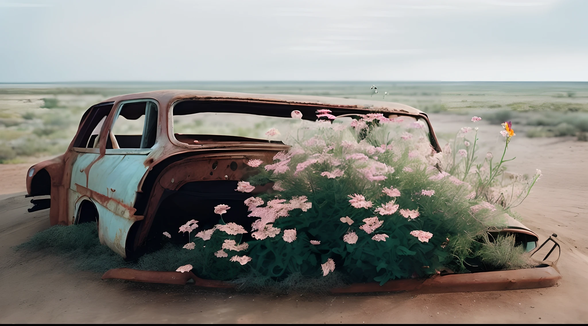 I have a rusty car、Flowers are growing, alexey egorov, Sergey Krasovsky, by Pamela Ascherson, maxim sukharev, photography alexey gurylev, Put the car, by Alexander Deineka, photography alexey kurylev, Alexander Gerasimov, Desert flower