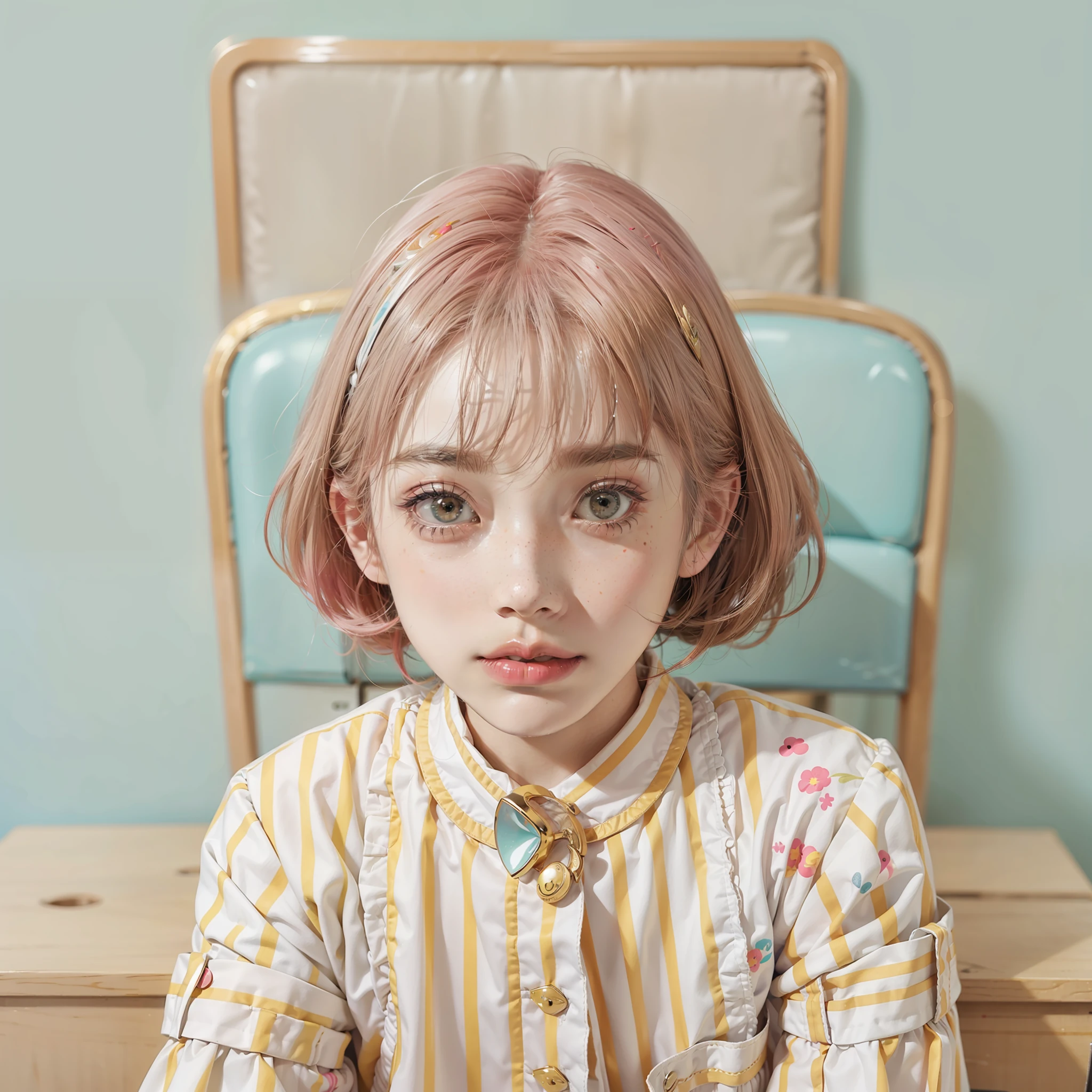 girl、Photo、Fantastical、Pop Color、Loretta Luxe、flat-colors、hitornfreckles、ultra-detailliert、