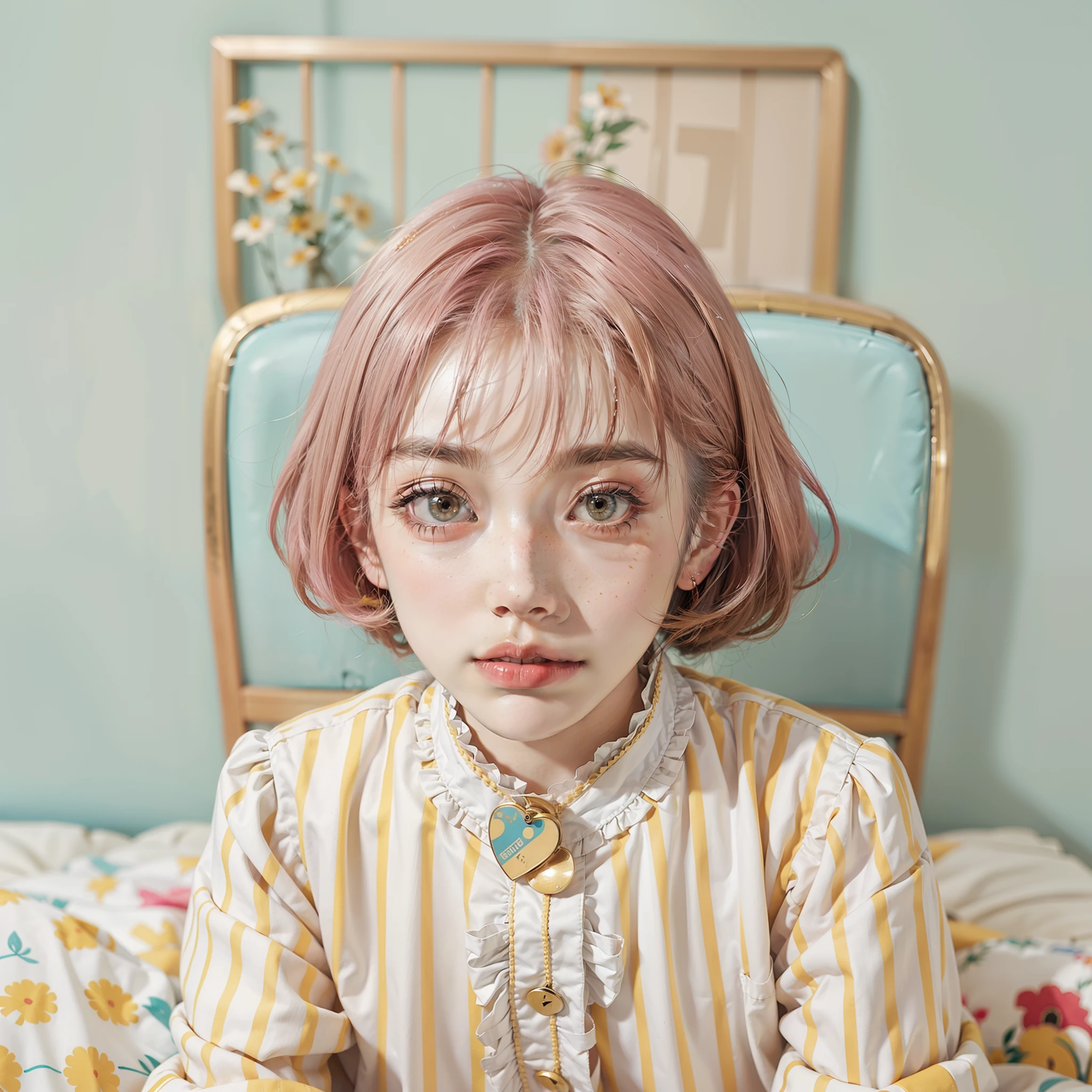 girl、Photo、Fantastical、Pop Color、Loretta Luxe、flat-colors、hitornfreckles、ultra-detailliert、