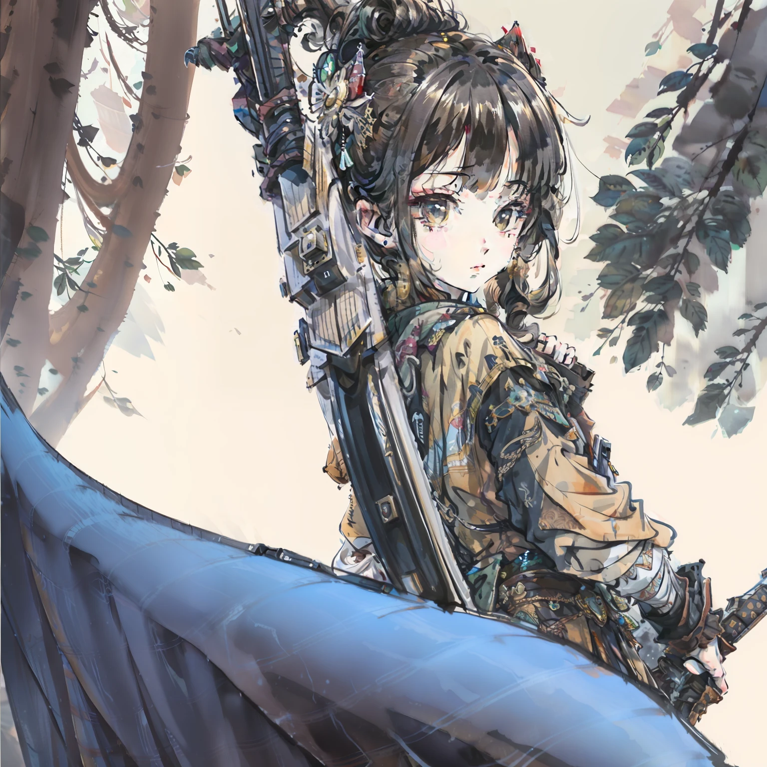 1girll，tmasterpiece，8k，Half realistic，4k，RTX，Shaders，Excellent texture work，Scala，skirmisher