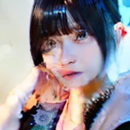 "1 girl with lustrous black hair, photorealistic depiction, in ultra HD quality."