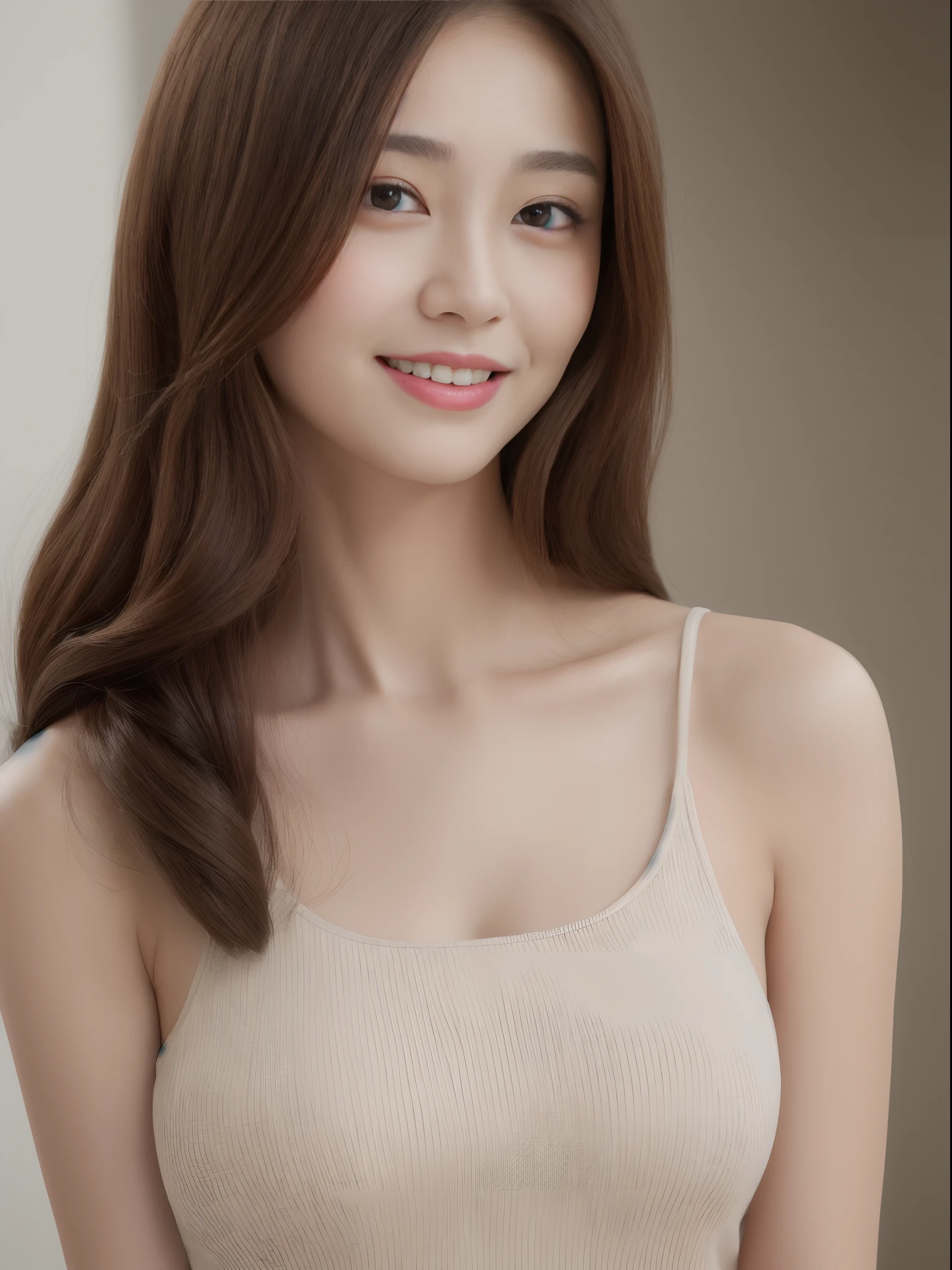 ((Best Quality, 8K, Masterpiece: 1.3)), 1girl, Slim Abs Beauty: 1.3, (Hairstyle Casual, Big Breasts: 1.2), Dress: 1.1, Super Fine Face, Delicate Eyes, Double Eyelids, Smile, Home