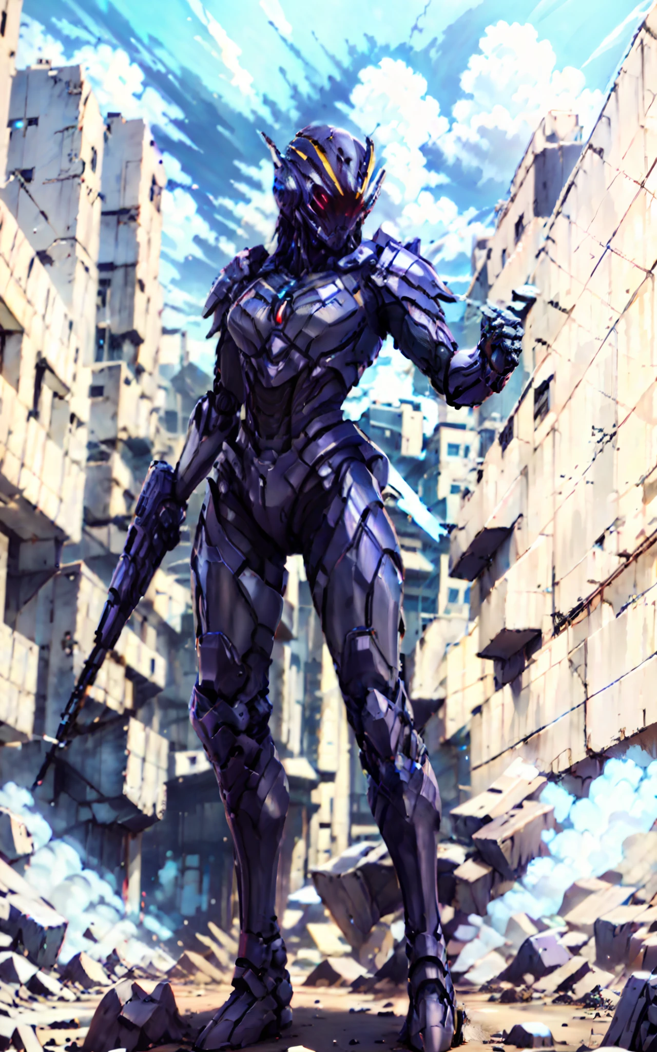 best qualtiy，8k，Ultimate detail，super wide shot，cinematic Film still from，Girl in black tights pulls a bow and shoots arrows，（King Glory Galo）Guweiz style artwork，Cyberpunk anime girl mecha，Trends on CGiStations，guweiz，Russell Dongjun Lu，digital cyberpunk anime art，ross tran 8 k，Guweiz on ArtStation Pixiv ，Mecha network armor girl，sci-fy