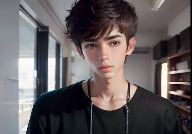 Handsome boy teenage boy background change 480p reality face