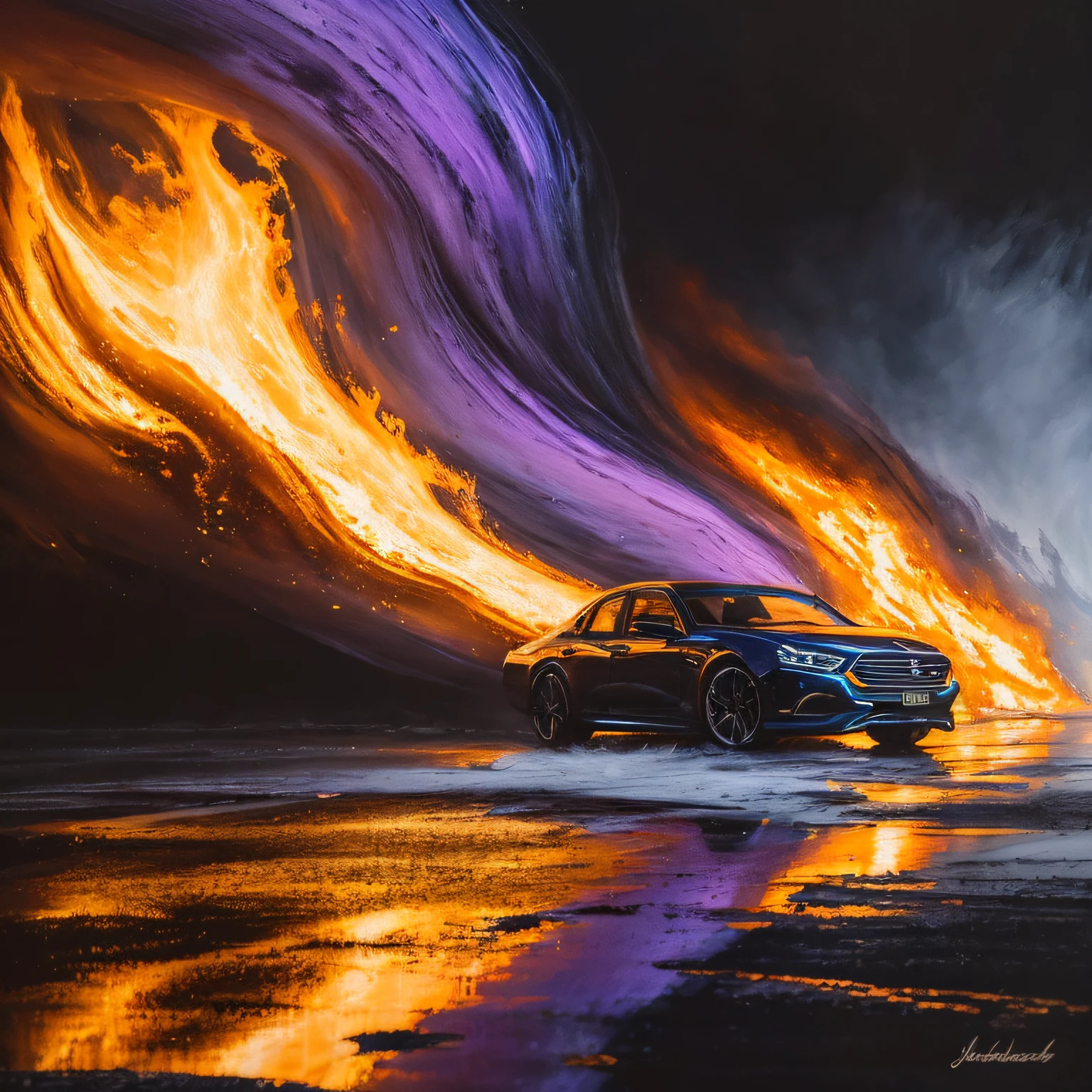 extremely stressed anime dog:human, drinking coffee in a building on fire in the background, masterful playing card border, random Colorful art, oil painting, blue yellow colors, light purple and violet additions, light red additions, intricate detail, splash screen, 8k resolution, masterpiece, artstation digital painting smooth veryBlack ink flow: 8k resolution photorealistic masterpiece: intricately detailed fluid gouache painting: by Jean Baptiste Mongue: calligraphy: acrylic: watercolor art, professional photography, natural lighting, volumetric lighting maximalist photoillustration: by marton bobzert:, complex, elegant, expansive, fantastical,  vibrant