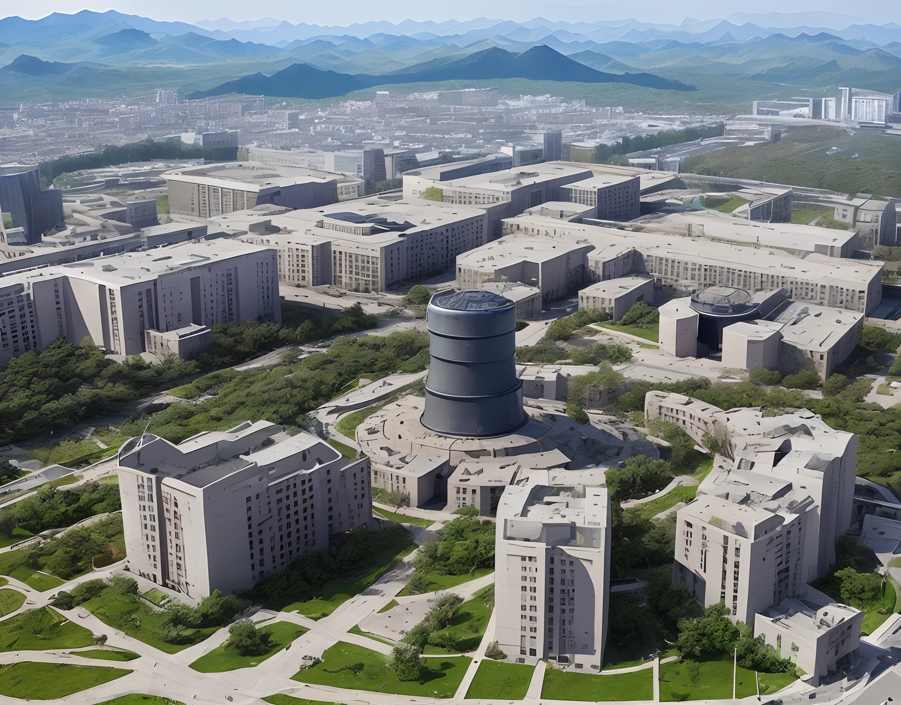 There was a nuclear war on campus。