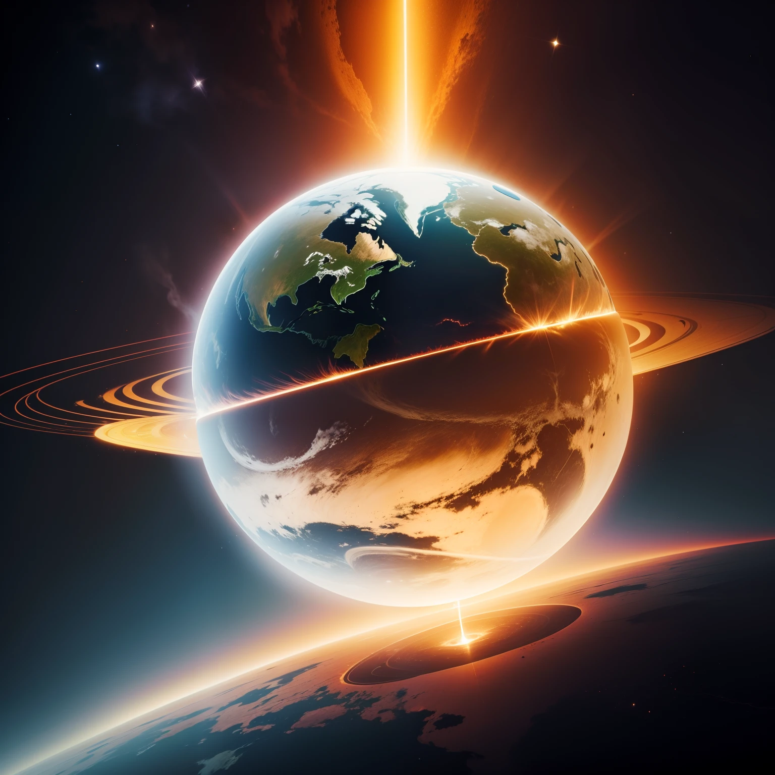 Planeta terra energia radiante lei da atracao