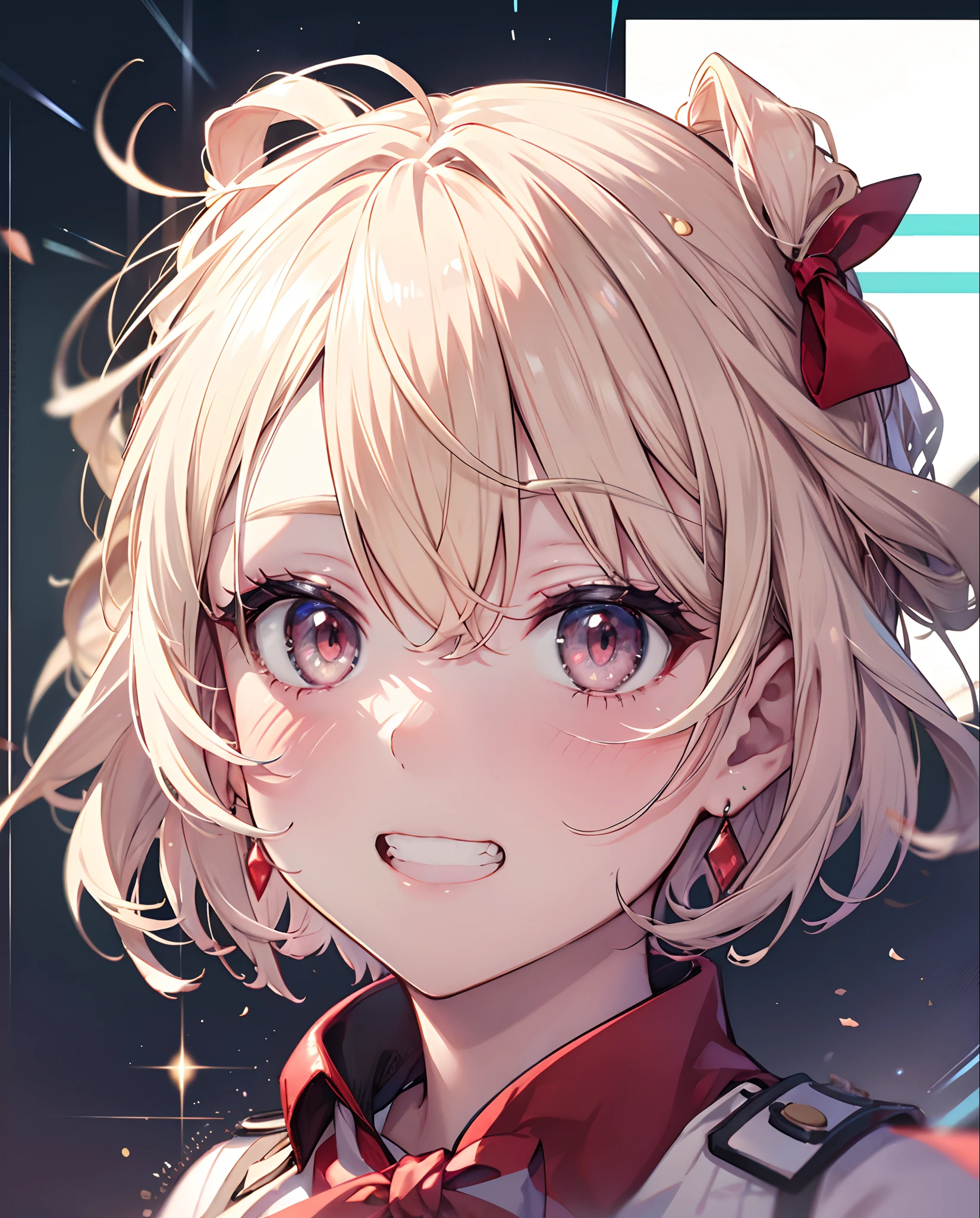 absurderes, A high resolution,
BREAK
looking at viewer, Upper body, (From below:1.5)
Break
(vibrant with colors:1.3)
Break
(One girl:1.3), (:1.2), blond hairbl, Red eyes, hair pin, Earrings, jewelry, nm1, Hair ribbon, Short hair, school uniform, (pleated super short skirt:1.4), (Very pretty panties:1.3), (Thighs:1.3), (big assa:1.3), (Large breasts, cleavage:1.3), (grin face:1.3), (Skirt lift:1.2), Open mouth, (breast enhancement:1.3), hindquarters, Round eyes, (Blowing in the wind:0.5), Sweating around girls, Dripping sweat, squall (Wind:1.2), Sense of speed, refreshingbreeze, motion blur effect, wind
BREAK
background is (Classroom:1.3), (Stand in the center of the screen:1.3), Indoors, wind
BREAK
sunlight, Magnificent view, Light particles, Dynamic Angle, Dutch angle, perspective
BREAK
(Daytime, rays of sunshine:1.2), Depth of field, Bokeh, light leaks, (color difference:1.2), noon
BREAK
