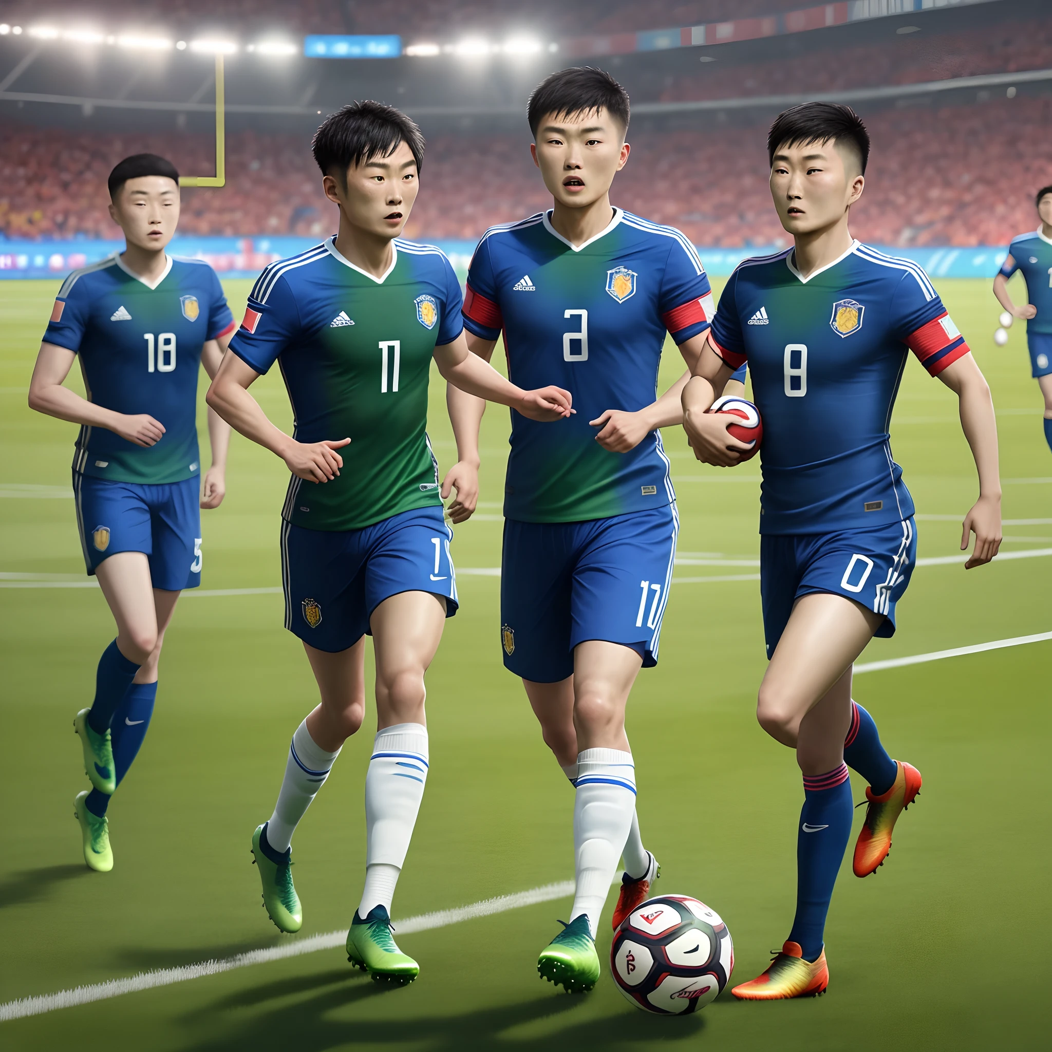 Football matches，The Chinese team won the World Cup