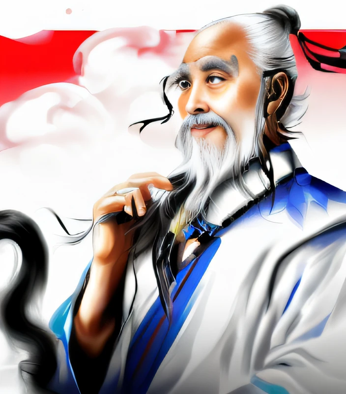 Old man with long white beard